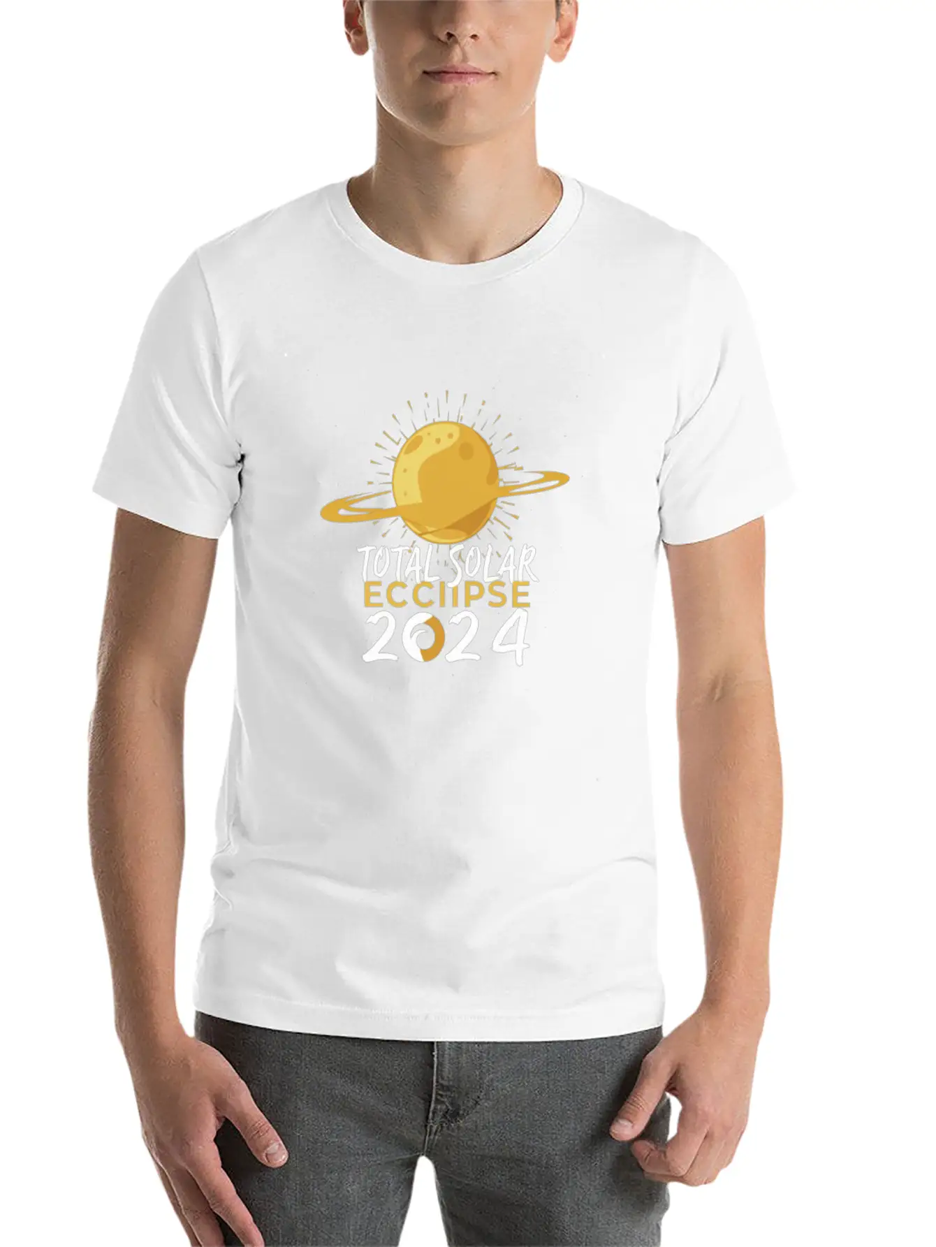Eclipse 2024 Soft Cotton Short Sleeve Tee ¨C Unisex Wardrobe Staple