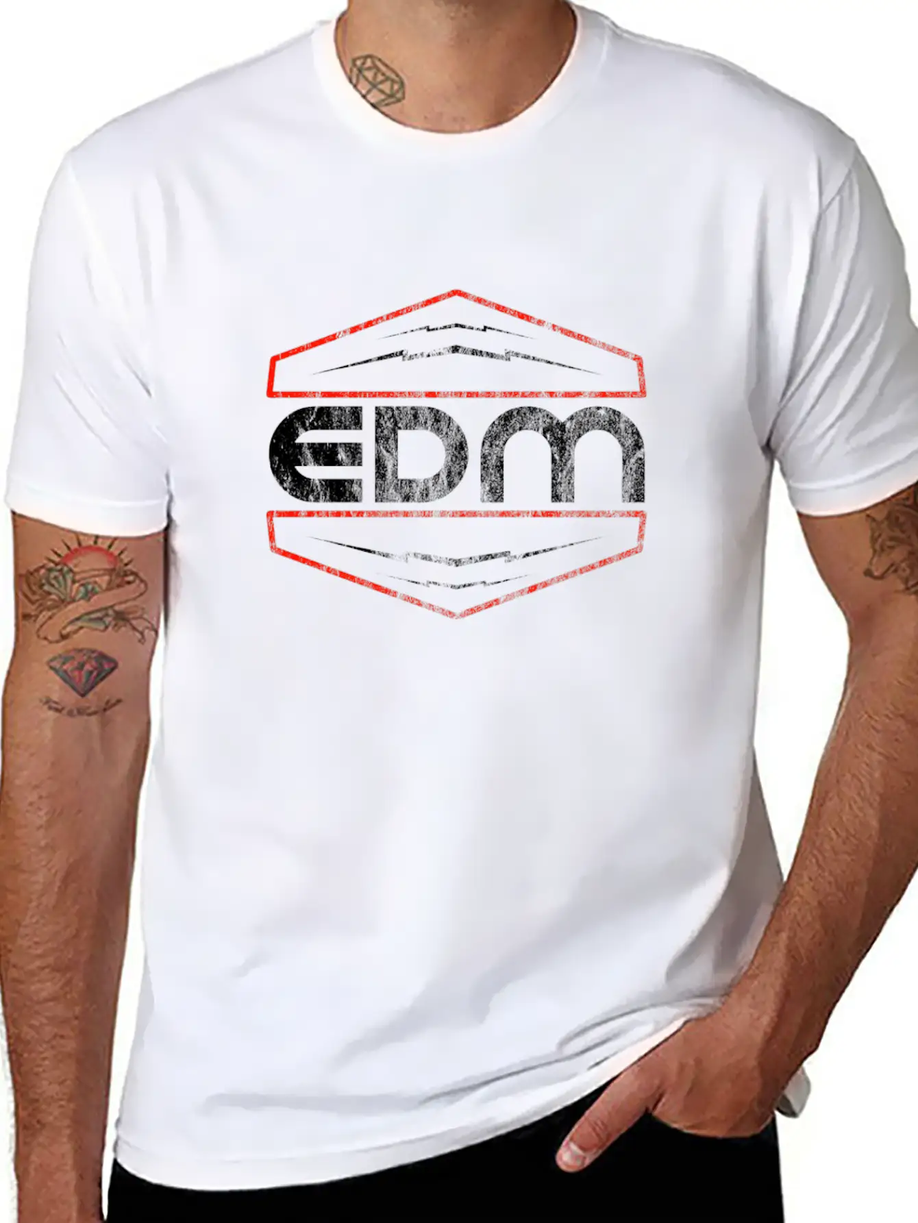 EDM | Rave Party Music DJ Gift Unisex Casual T-Shirt ¨C Clean Design For Daily Comfort