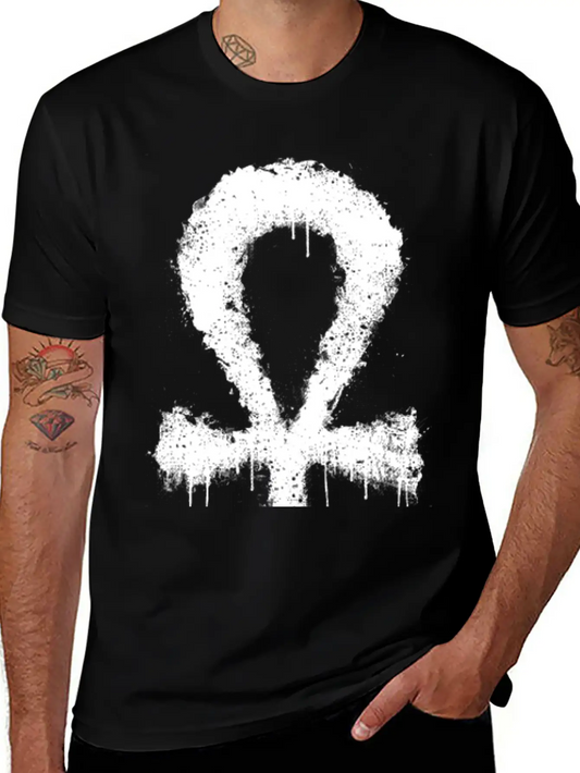 Egyptian Ankh Grunge Soft Cotton Short Sleeve Tee ¨C Unisex Wardrobe Staple