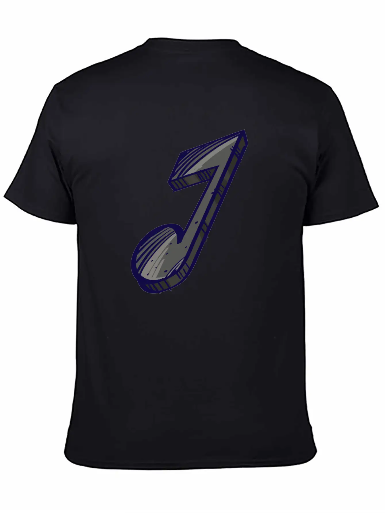Eighth Note Illustration Essential Cotton Tee For Daily Outfits ¨C Unisex Style