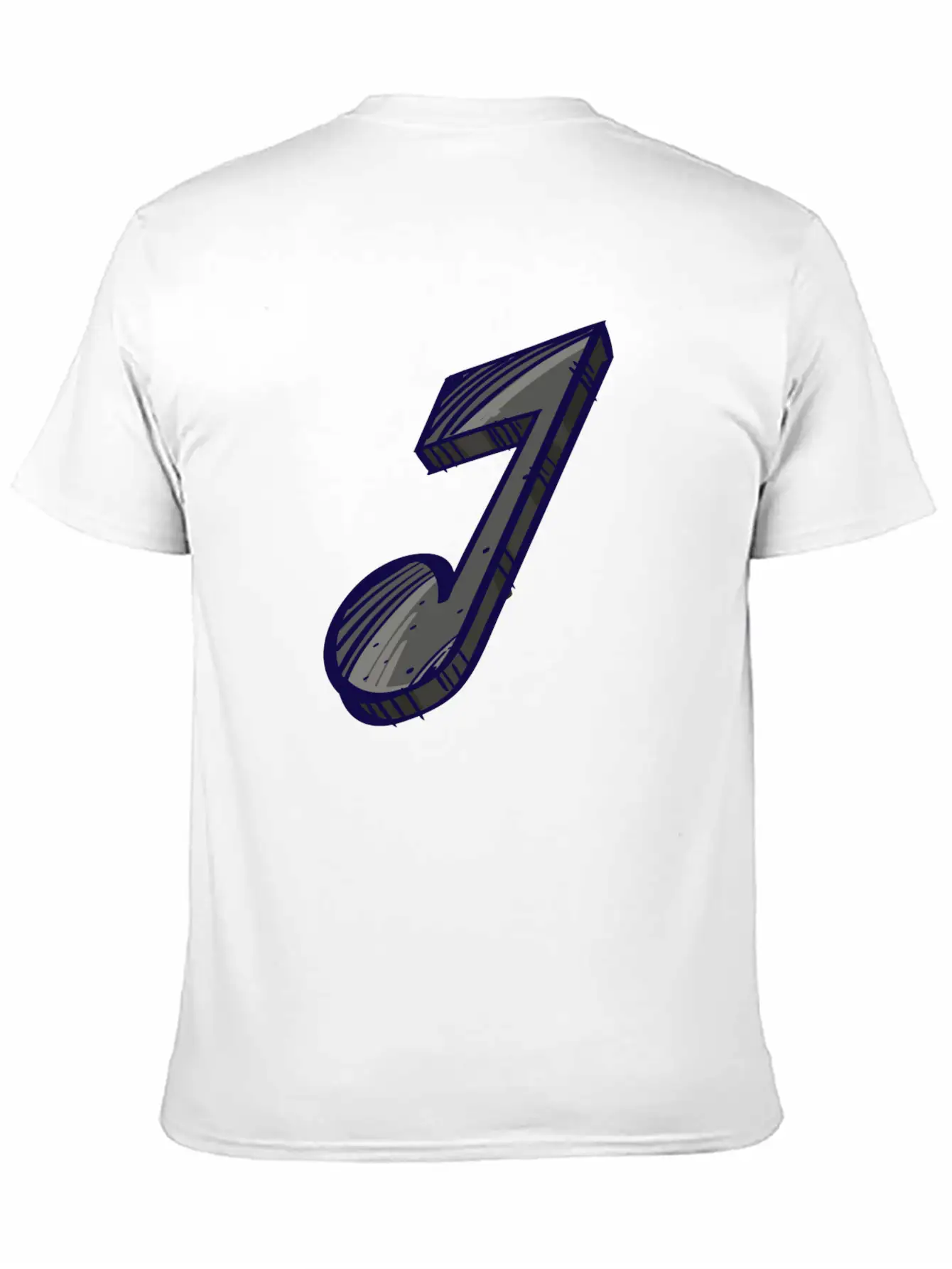 Eighth Note Illustration Essential Cotton Tee For Daily Outfits ¨C Unisex Style