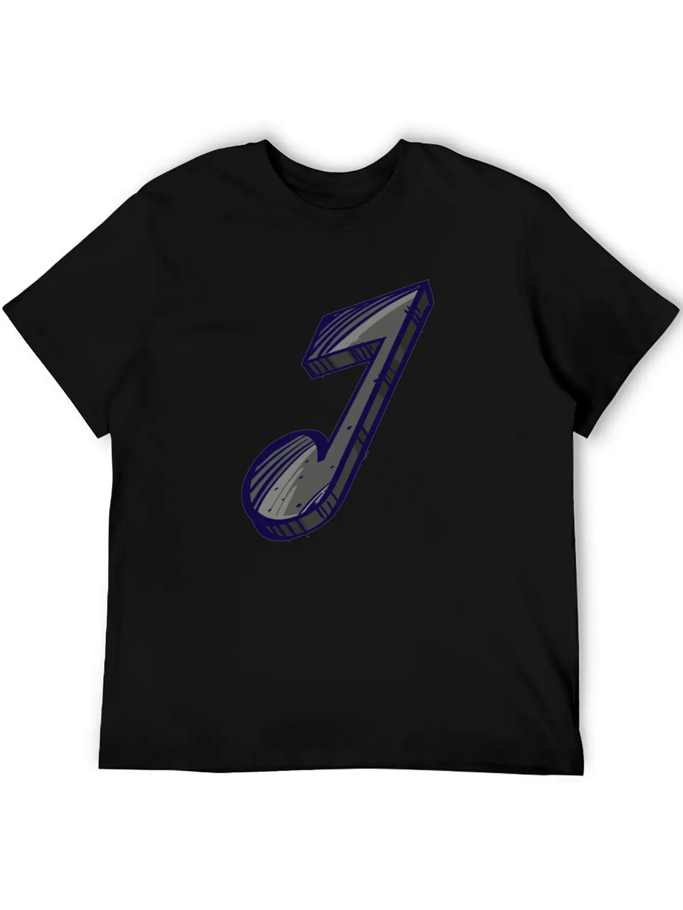 Eighth Note Illustration Essential Cotton Tee For Daily Outfits ¨C Unisex Style