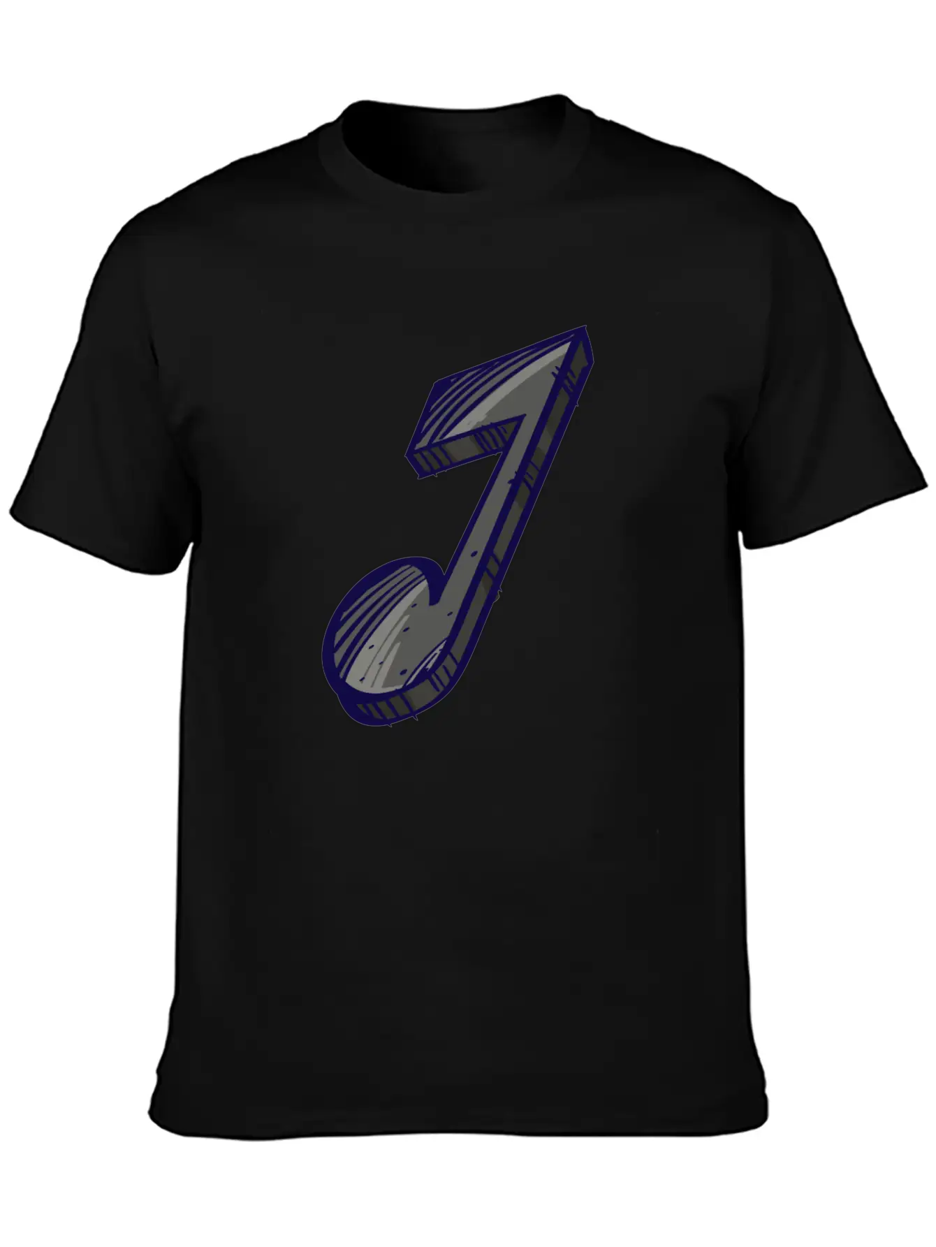 Eighth Note Illustration Essential Cotton Tee For Daily Outfits ¨C Unisex Style
