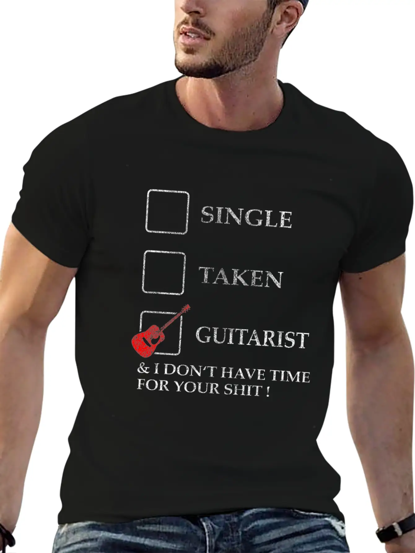 Electric Guitar E Bass Band Vintage Gift Idea Essential Cotton Tee For Daily Outfits ¨C Unisex Style