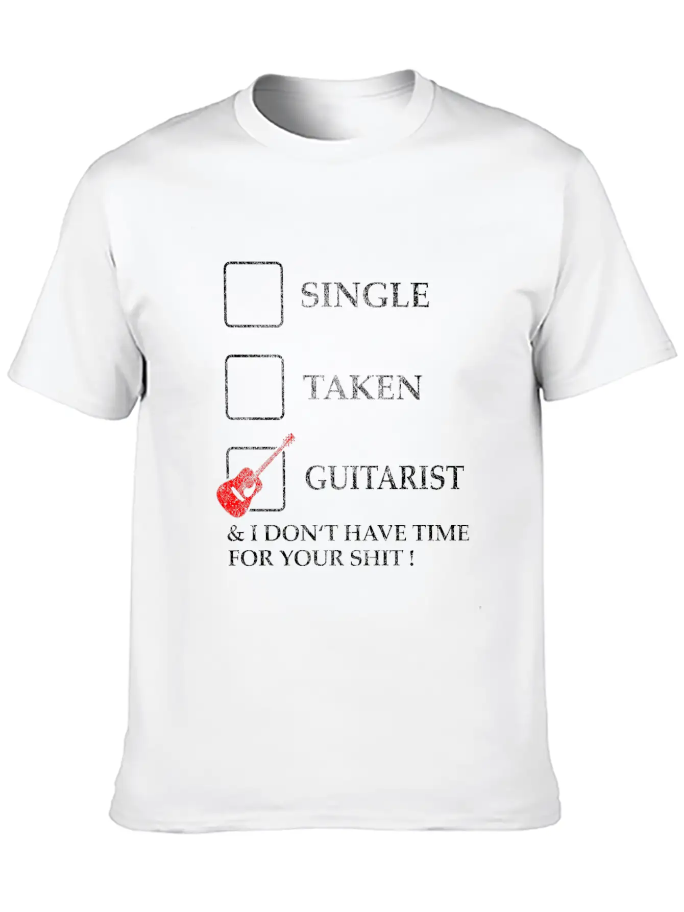 Electric Guitar E Bass Band Vintage Gift Idea Essential Cotton Tee For Daily Outfits ¨C Unisex Style