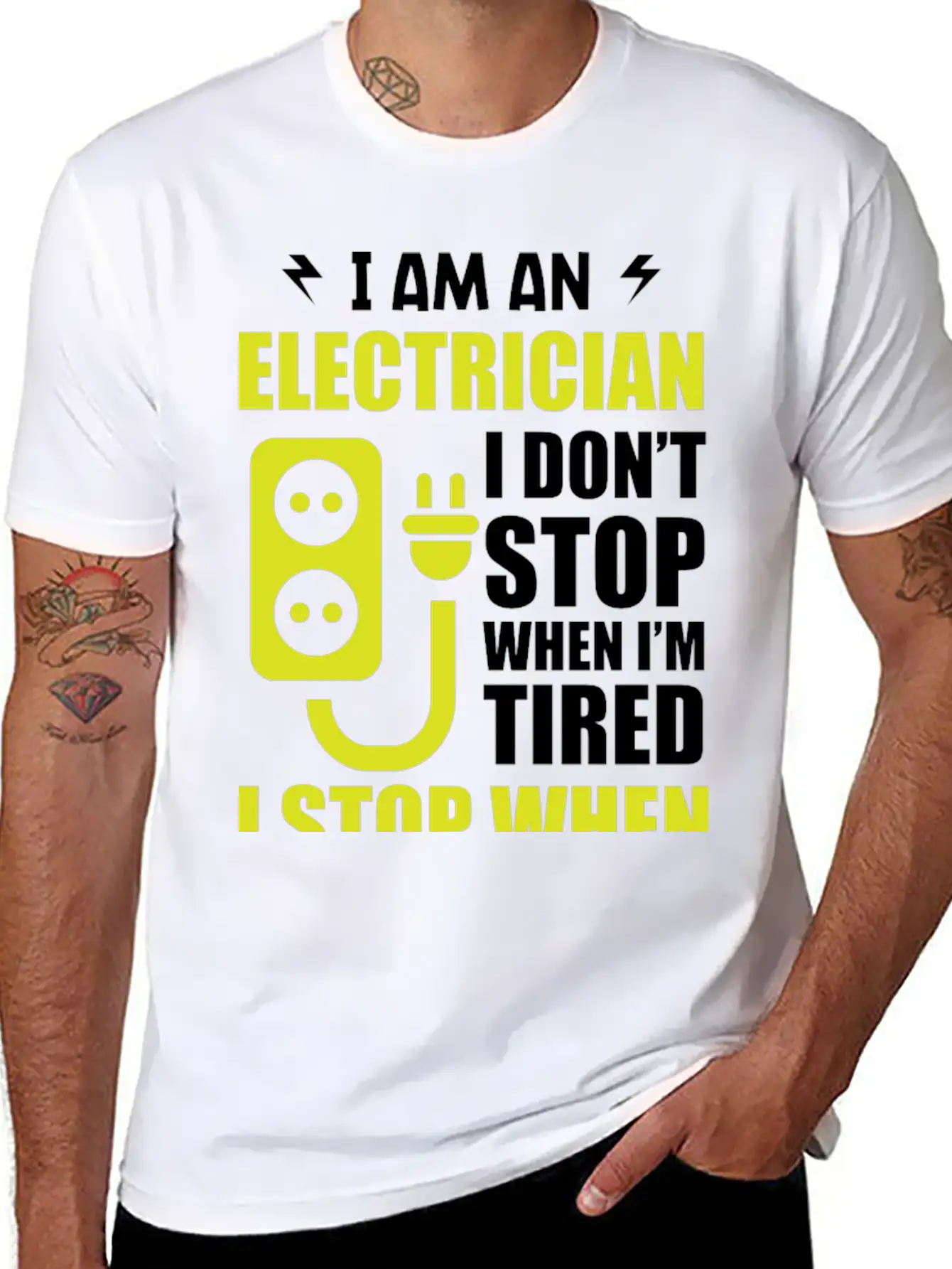 Electrician Electronic Electrical Engineering Job Essential Cotton Tee For Daily Outfits ¨C Unisex Style