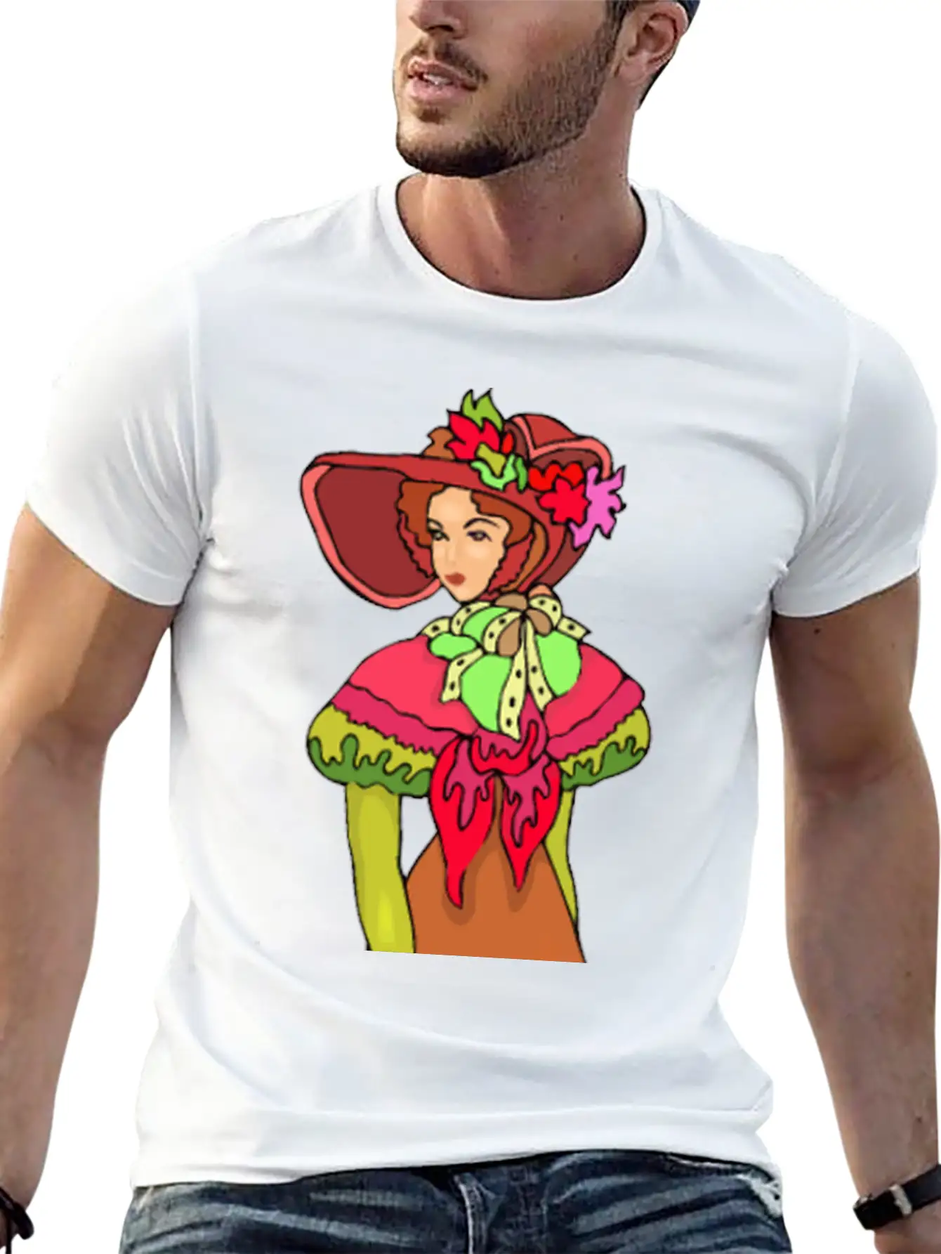 Elegant Lady In Brown Unisex Casual T-Shirt ¨C Clean Design For Daily Comfort