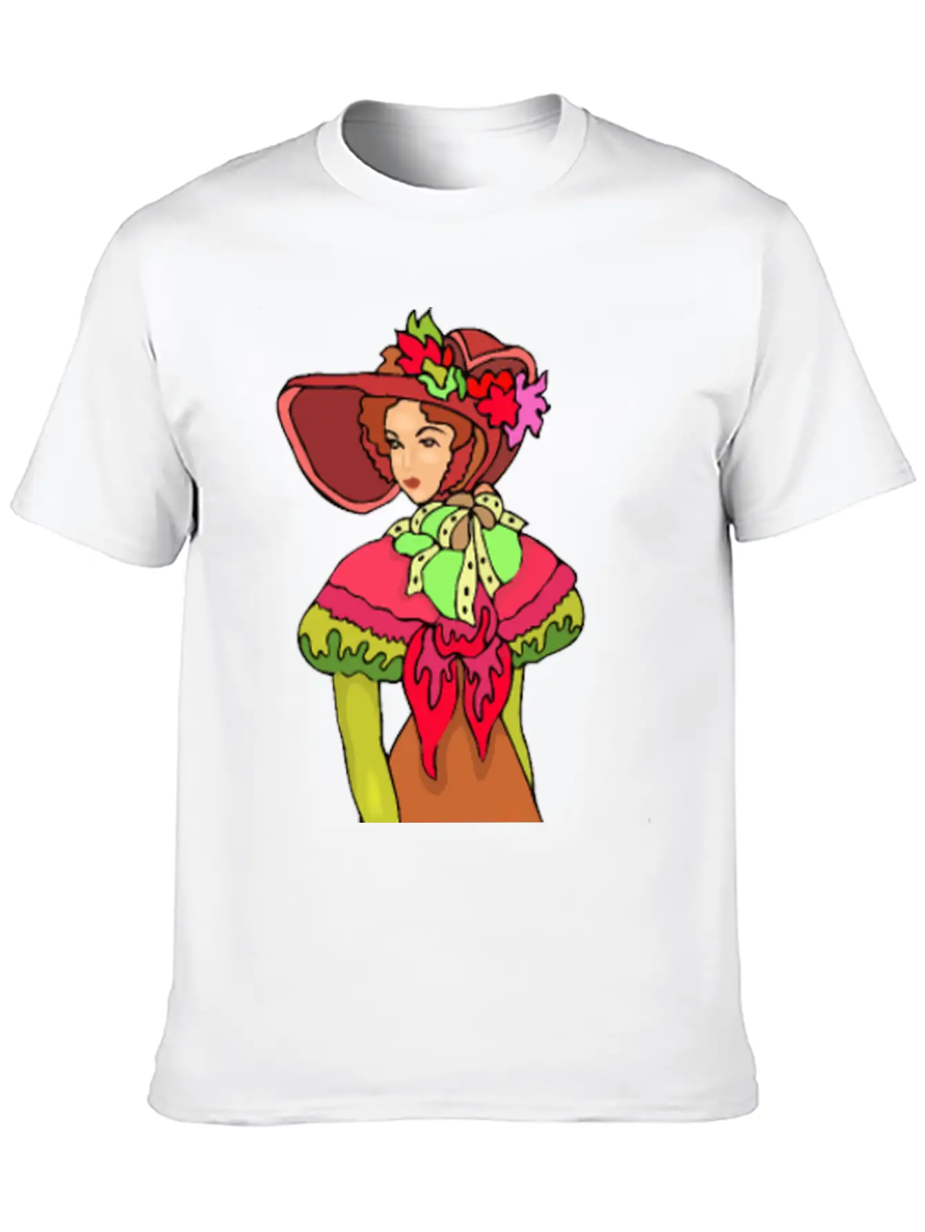 Elegant Lady In Brown Unisex Casual T-Shirt ¨C Clean Design For Daily Comfort