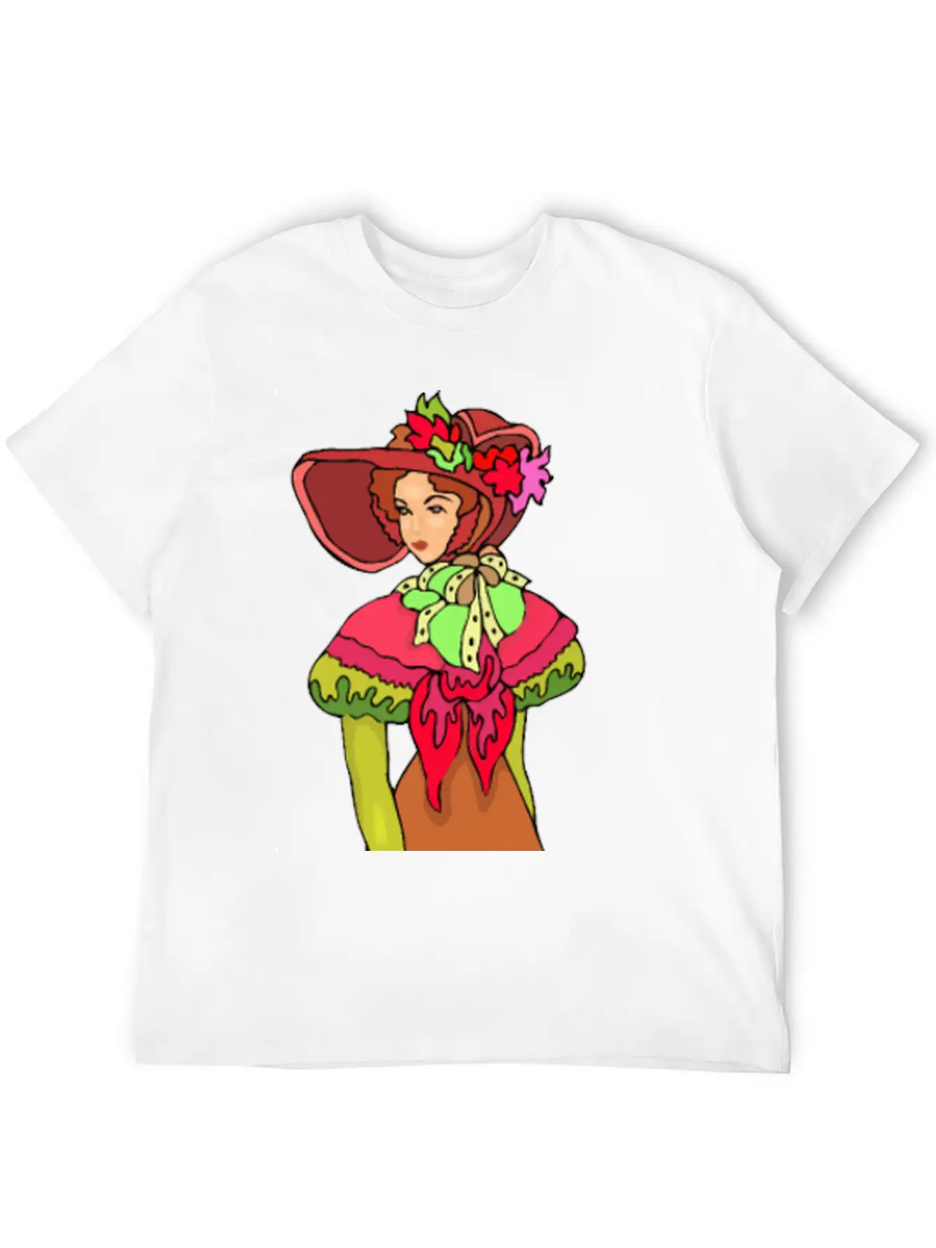 Elegant Lady In Brown Unisex Casual T-Shirt ¨C Clean Design For Daily Comfort