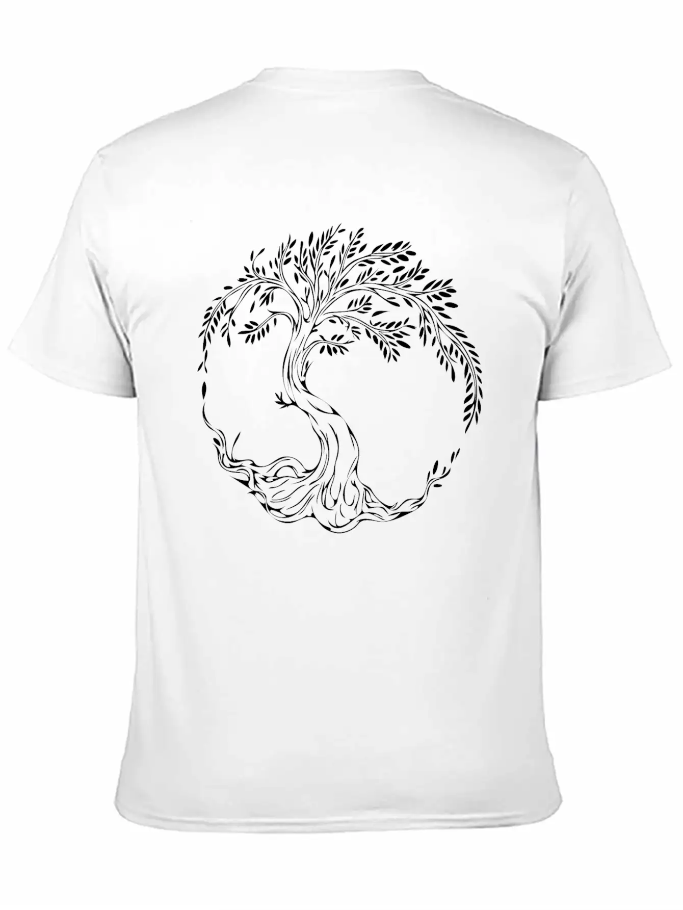 Elegant Tree Of Life Basic Graphic T-Shirt ¨C Daily Comfort In Soft Cotton