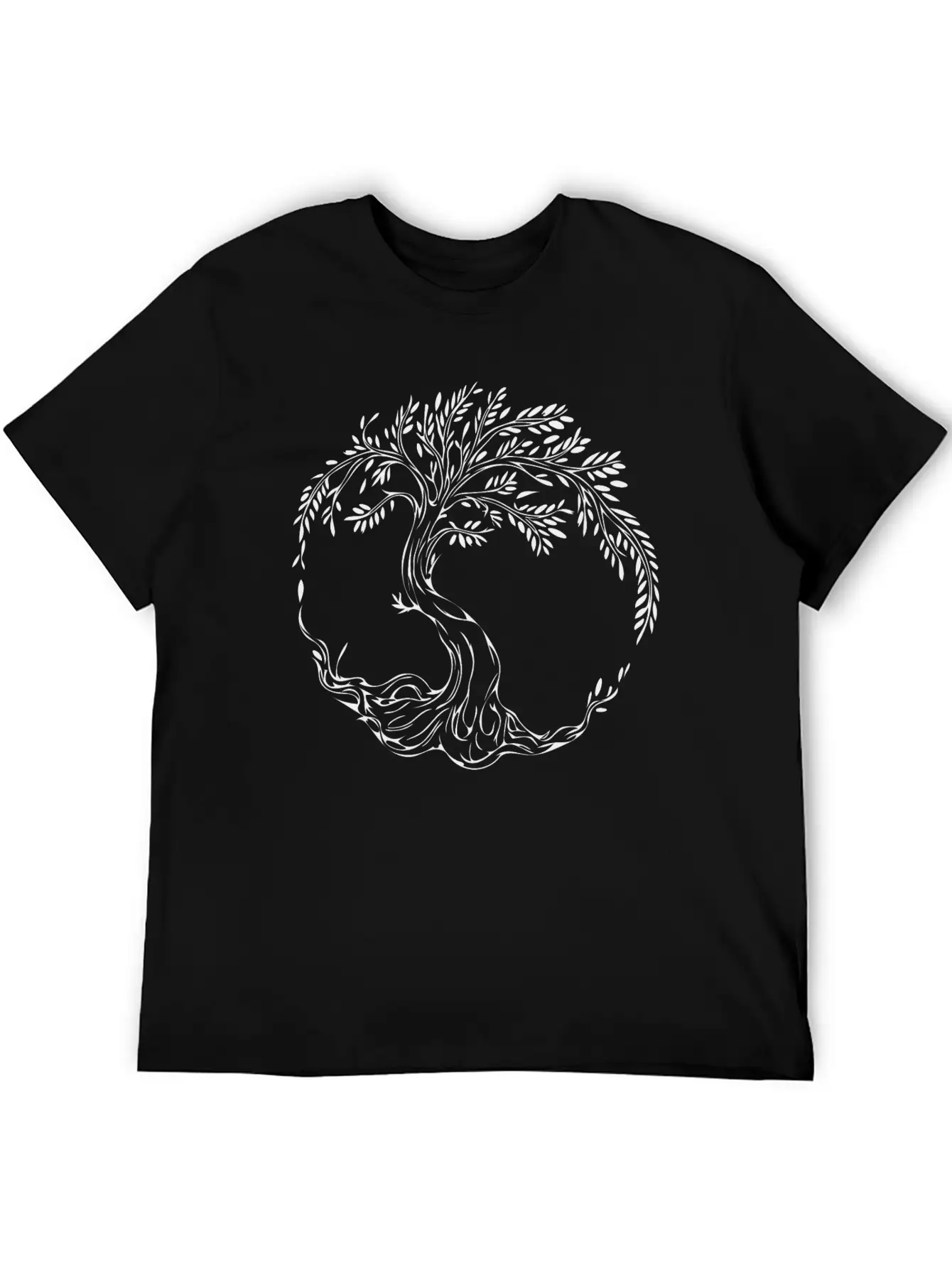 Elegant Tree Of Life Basic Graphic T-Shirt ¨C Daily Comfort In Soft Cotton