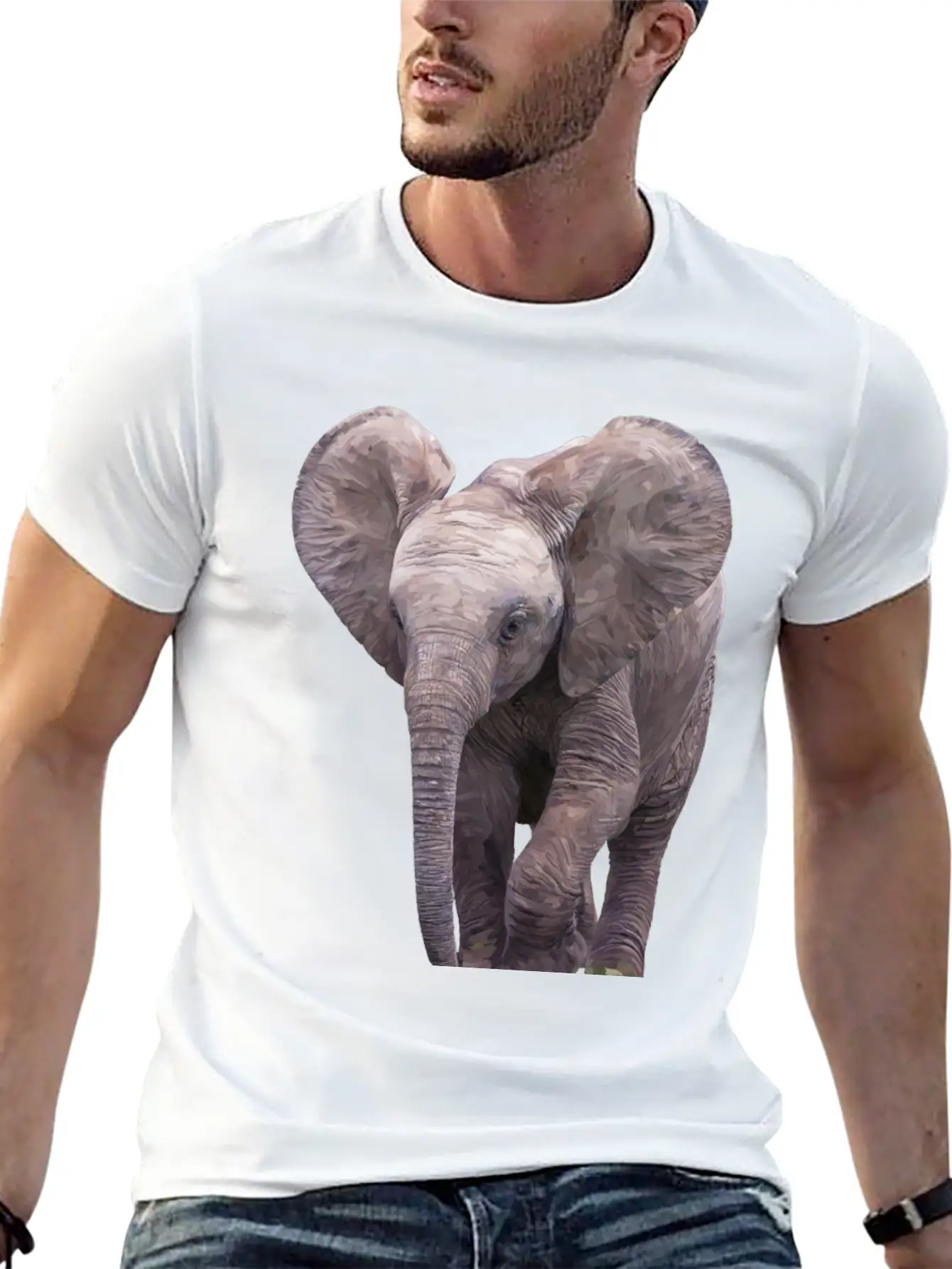 Elephant Basic Graphic T-Shirt ¨C Daily Comfort In Soft Cotton