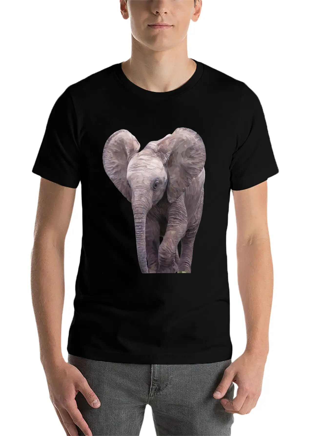 Elephant Basic Graphic T-Shirt ¨C Daily Comfort In Soft Cotton