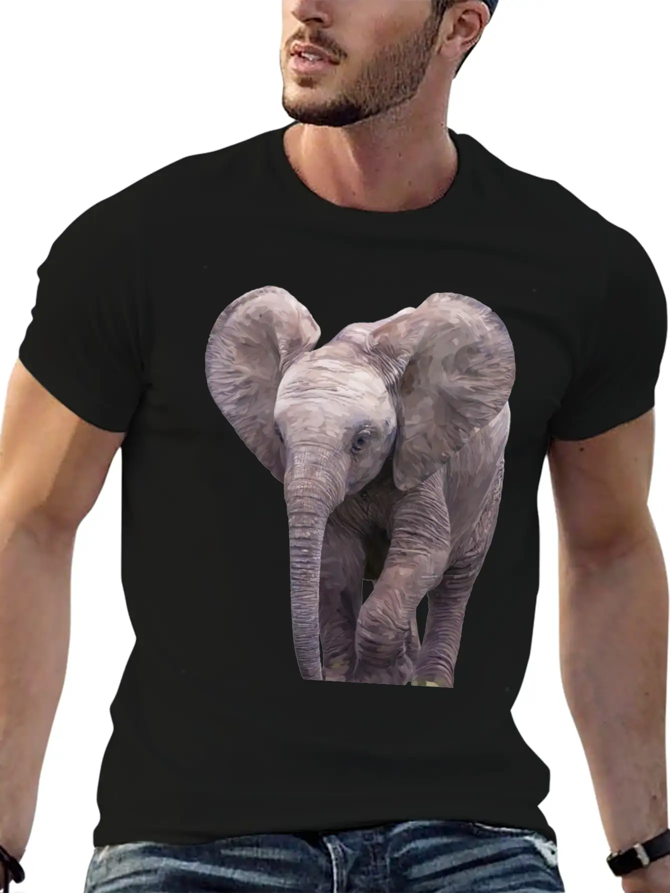 Elephant Basic Graphic T-Shirt ¨C Daily Comfort In Soft Cotton