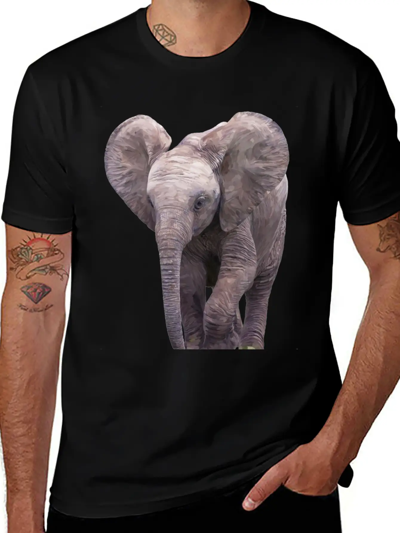 Elephant Basic Graphic T-Shirt ¨C Daily Comfort In Soft Cotton