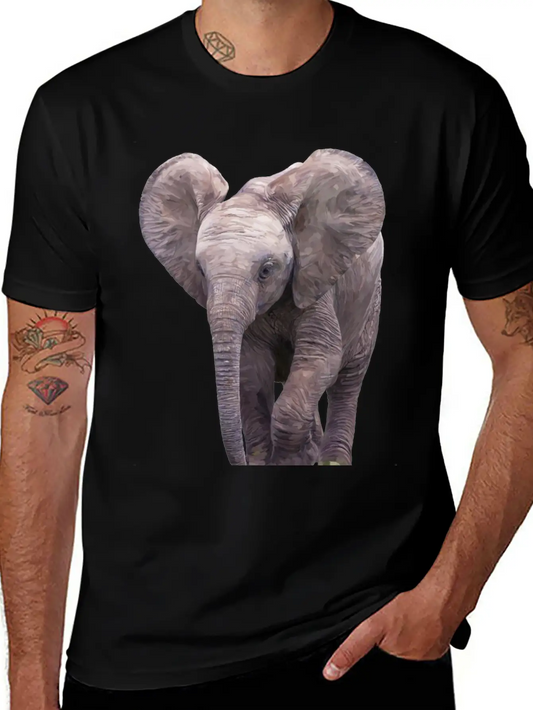 Elephant Basic Graphic T-Shirt ¨C Daily Comfort In Soft Cotton