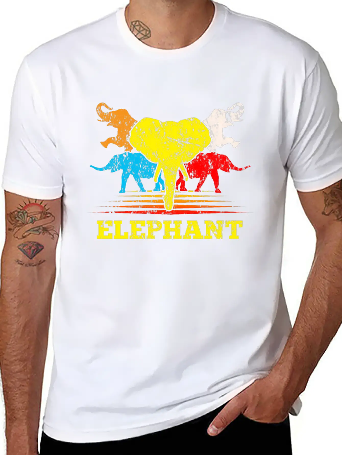 Elephant Essential Cotton Tee For Daily Outfits ¨C Unisex Style