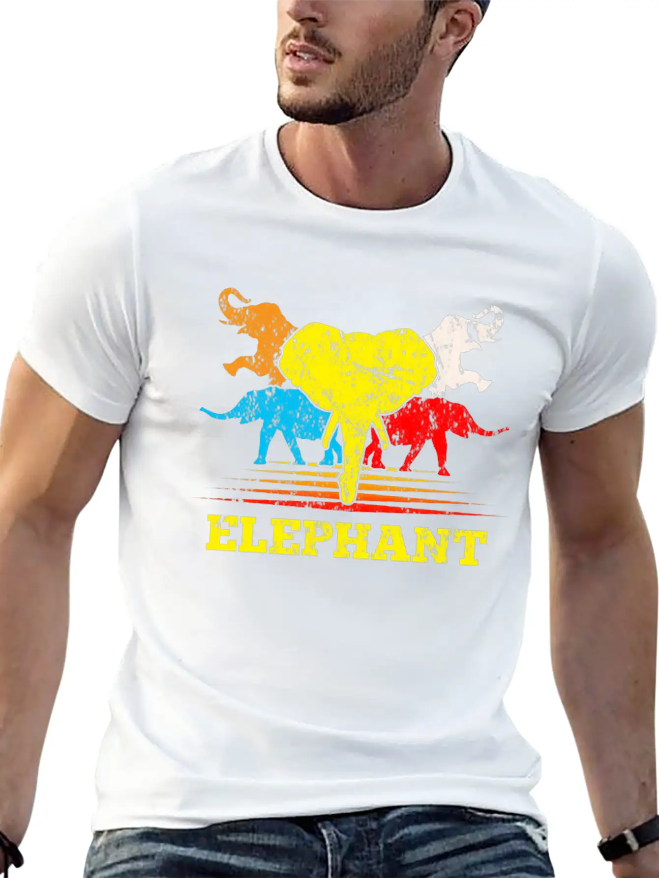 Elephant Essential Cotton Tee For Daily Outfits ¨C Unisex Style