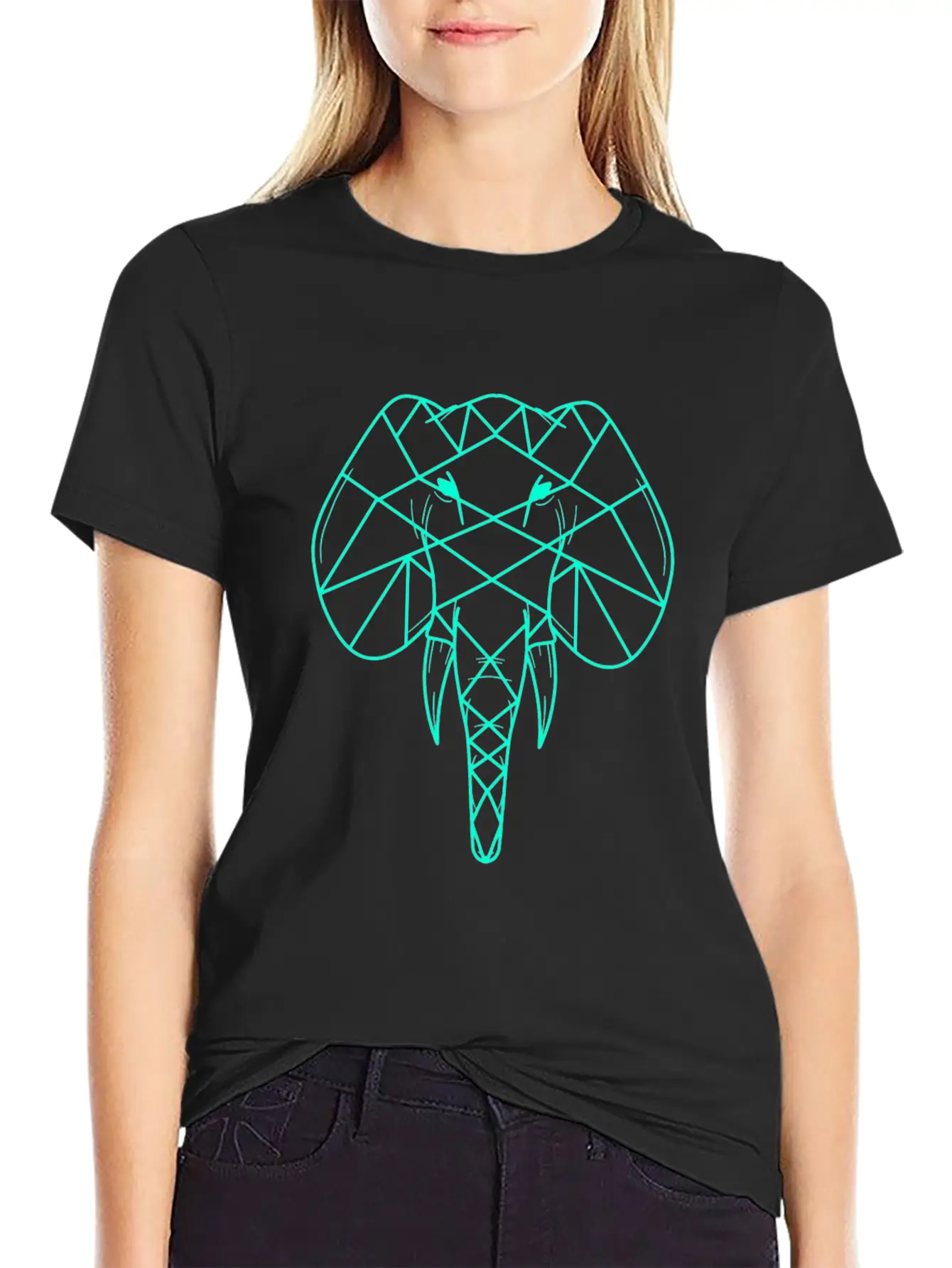 Elephant From The African Savannah Basic Graphic T-Shirt ¨C Daily Comfort In Soft Cotton