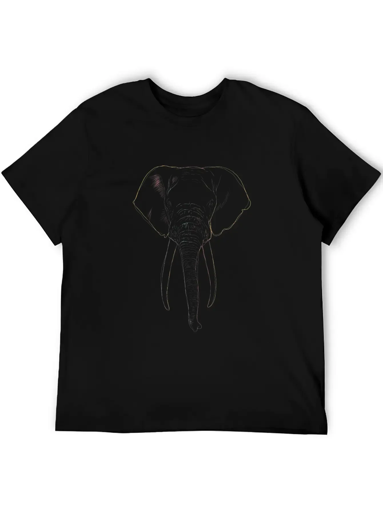 Elephant Strokes Basic Graphic T-Shirt ¨C Daily Comfort In Soft Cotton