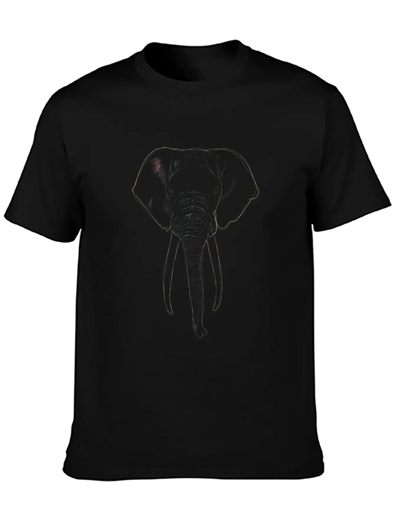 Elephant Strokes Basic Graphic T-Shirt ¨C Daily Comfort In Soft Cotton