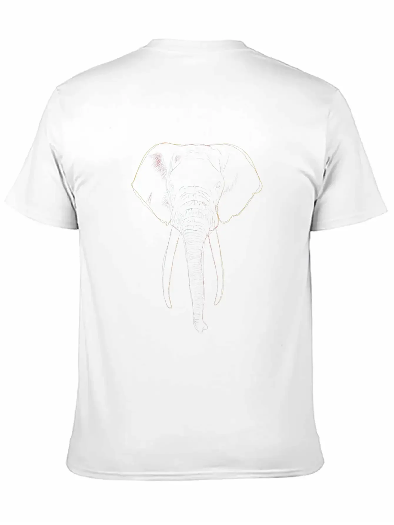 Elephant Strokes Basic Graphic T-Shirt ¨C Daily Comfort In Soft Cotton
