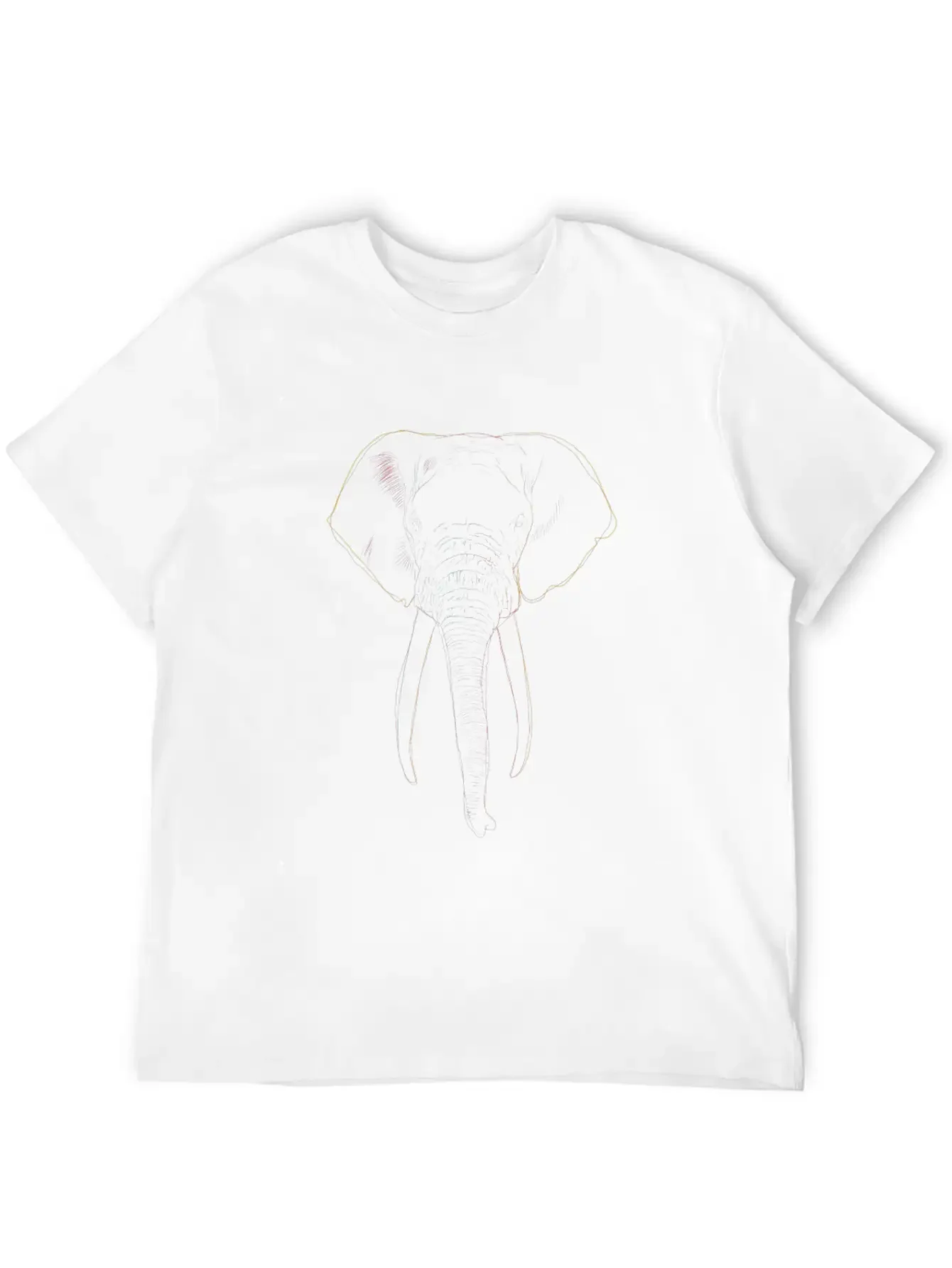 Elephant Strokes Basic Graphic T-Shirt ¨C Daily Comfort In Soft Cotton