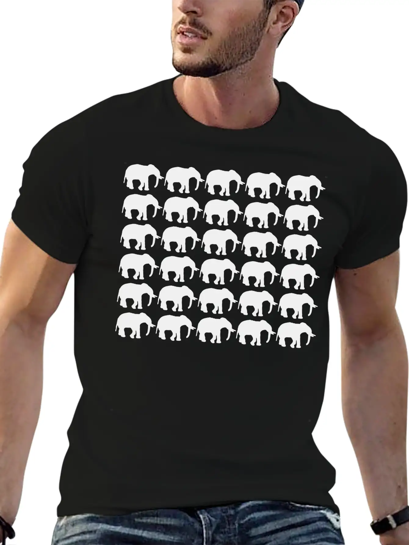 Elephants Be Different Essential Cotton Tee For Daily Outfits ¨C Unisex Style