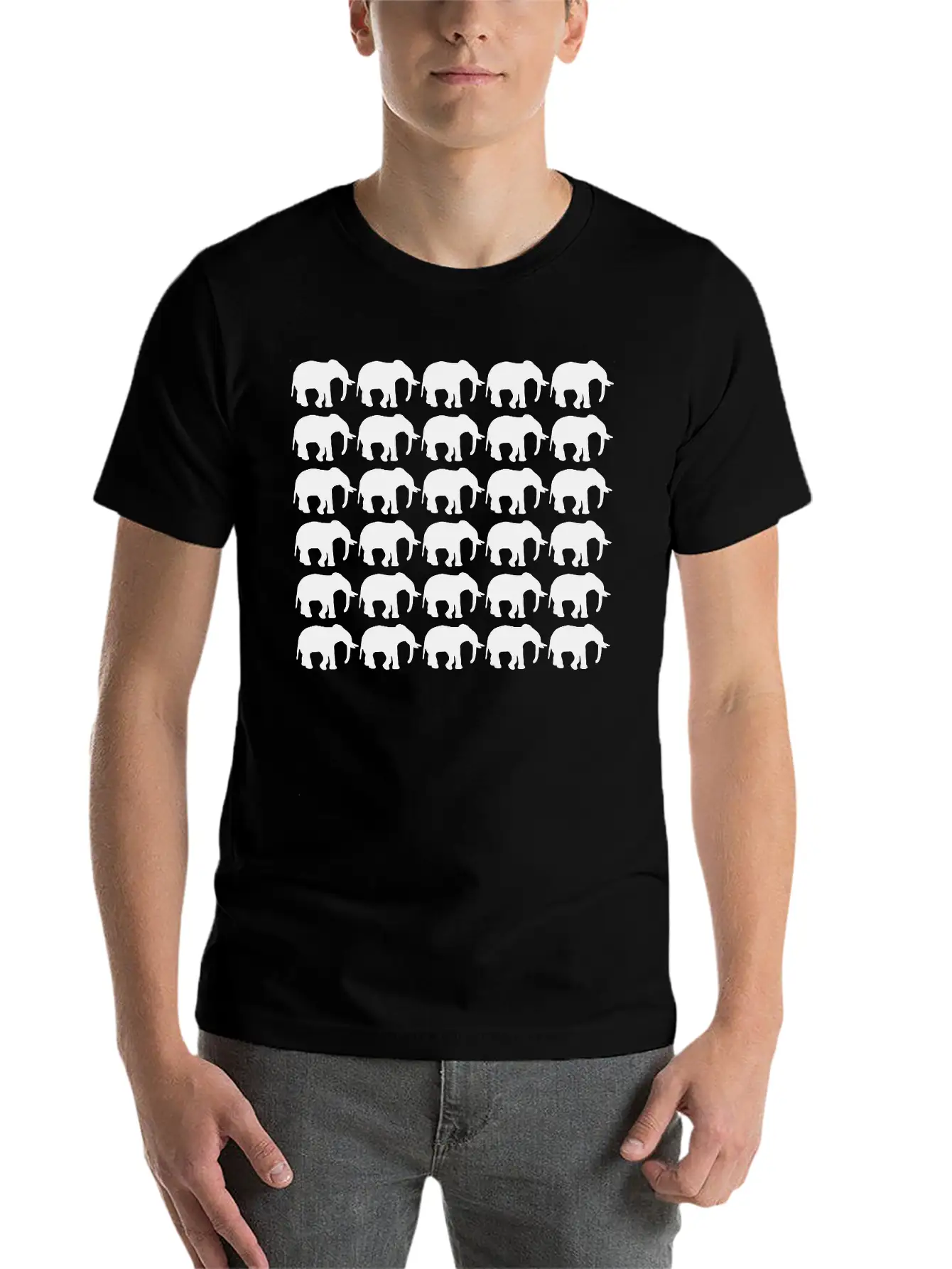 Elephants Be Different Essential Cotton Tee For Daily Outfits ¨C Unisex Style