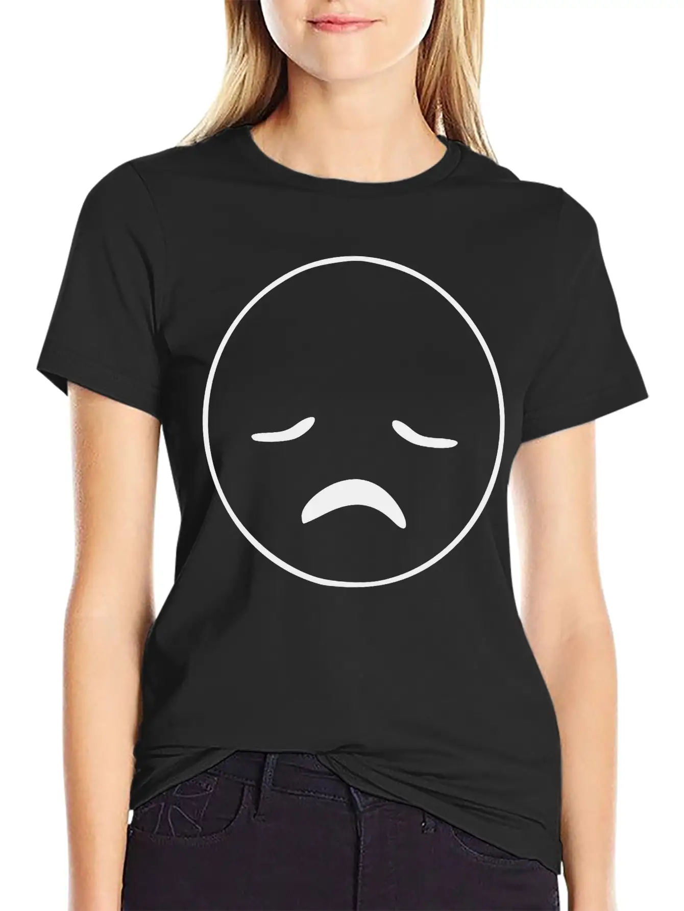 Emojis Sketch Disappointed Soft Cotton Short Sleeve Tee ¨C Unisex Wardrobe Staple