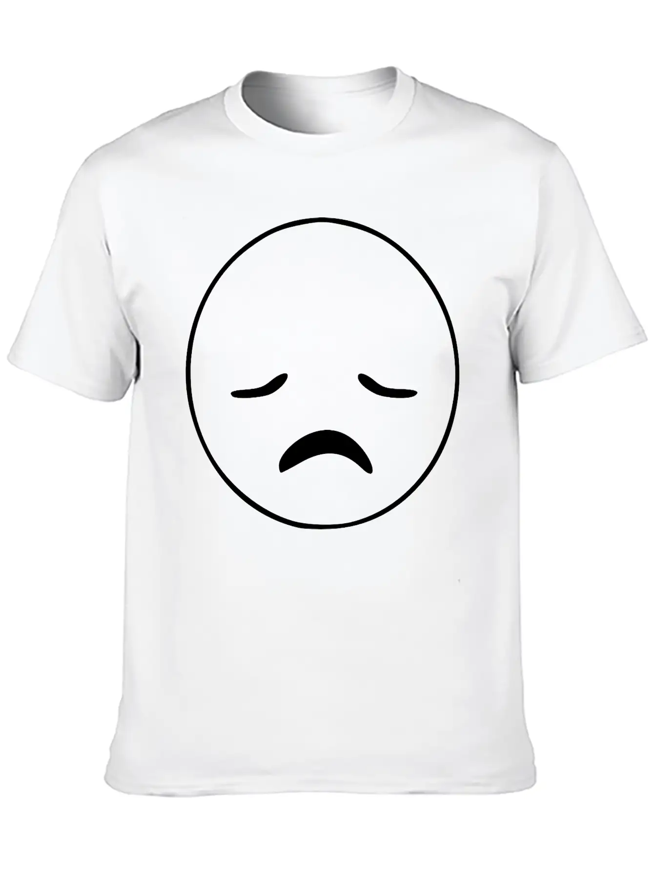 Emojis Sketch Disappointed Soft Cotton Short Sleeve Tee ¨C Unisex Wardrobe Staple