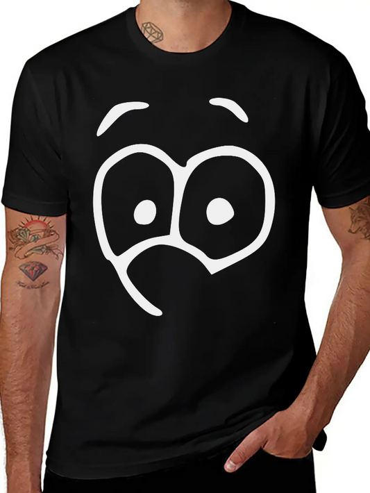 Emojis Sketch Happy Essential Cotton Tee For Daily Outfits ¨C Unisex Style