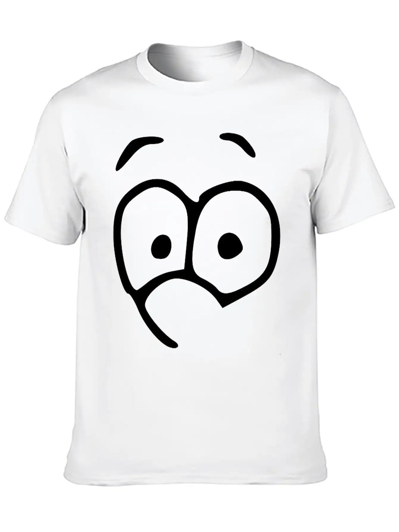 Emojis Sketch Happy Essential Cotton Tee For Daily Outfits ¨C Unisex Style