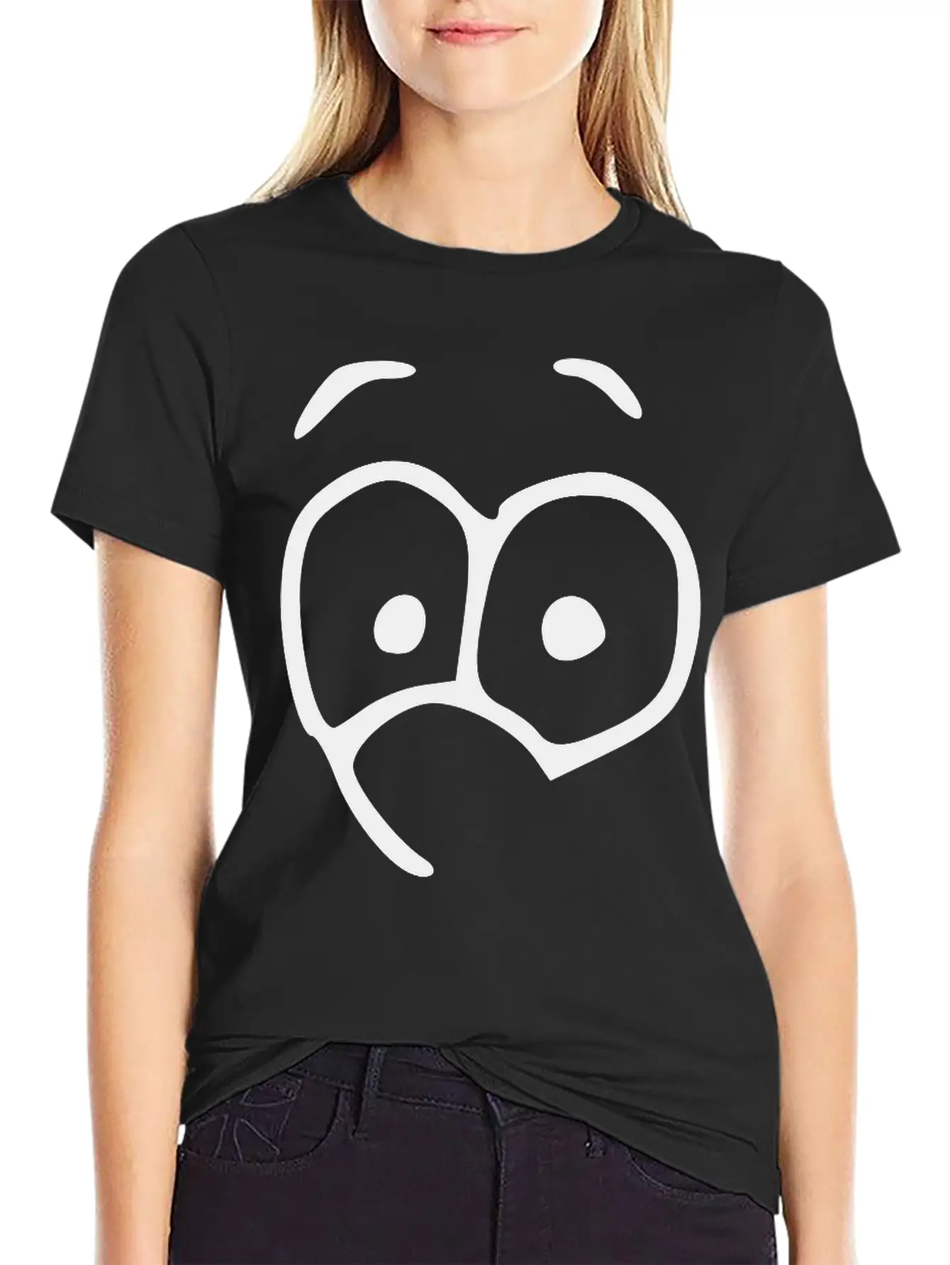 Emojis Sketch Happy Essential Cotton Tee For Daily Outfits ¨C Unisex Style