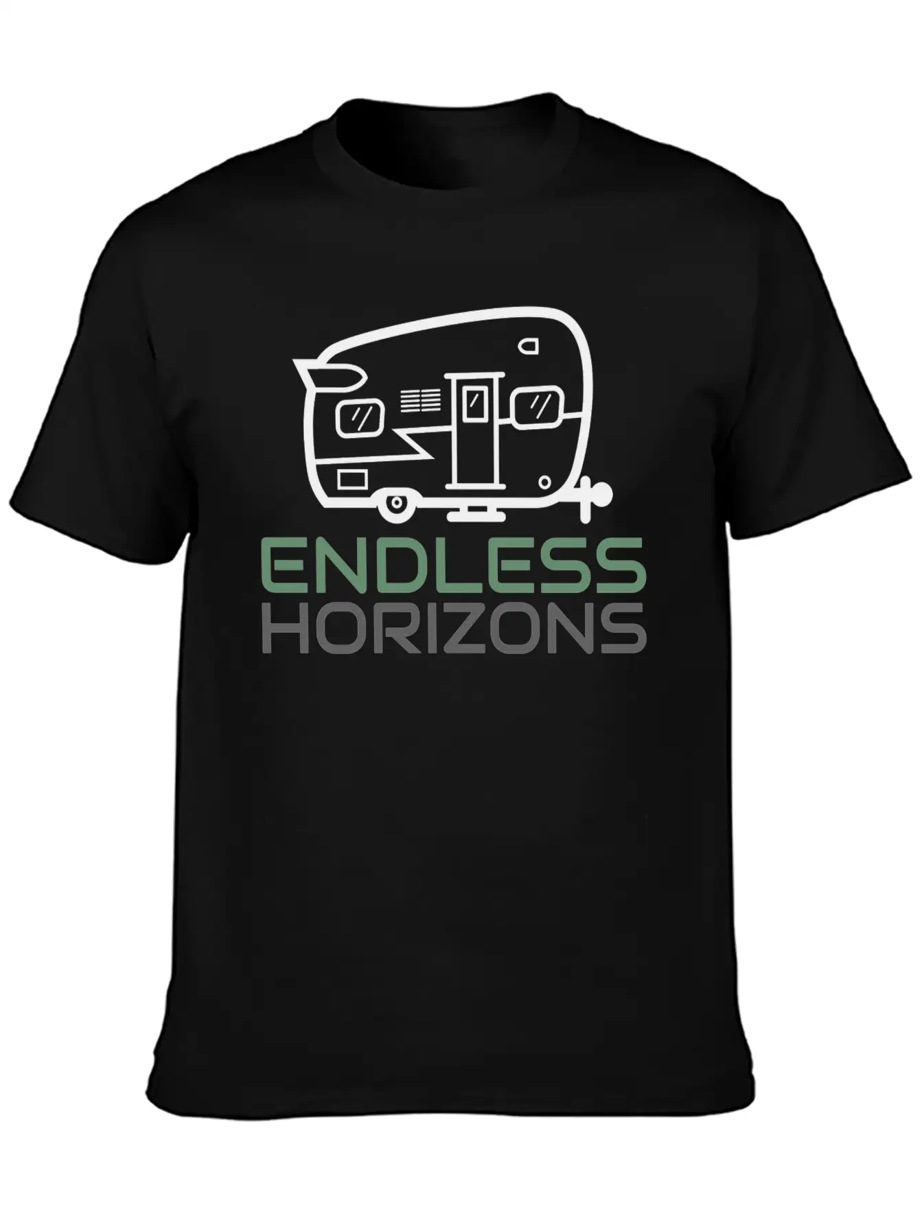 Endless Horizons Camping Basic Graphic T-Shirt ¨C Daily Comfort In Soft Cotton