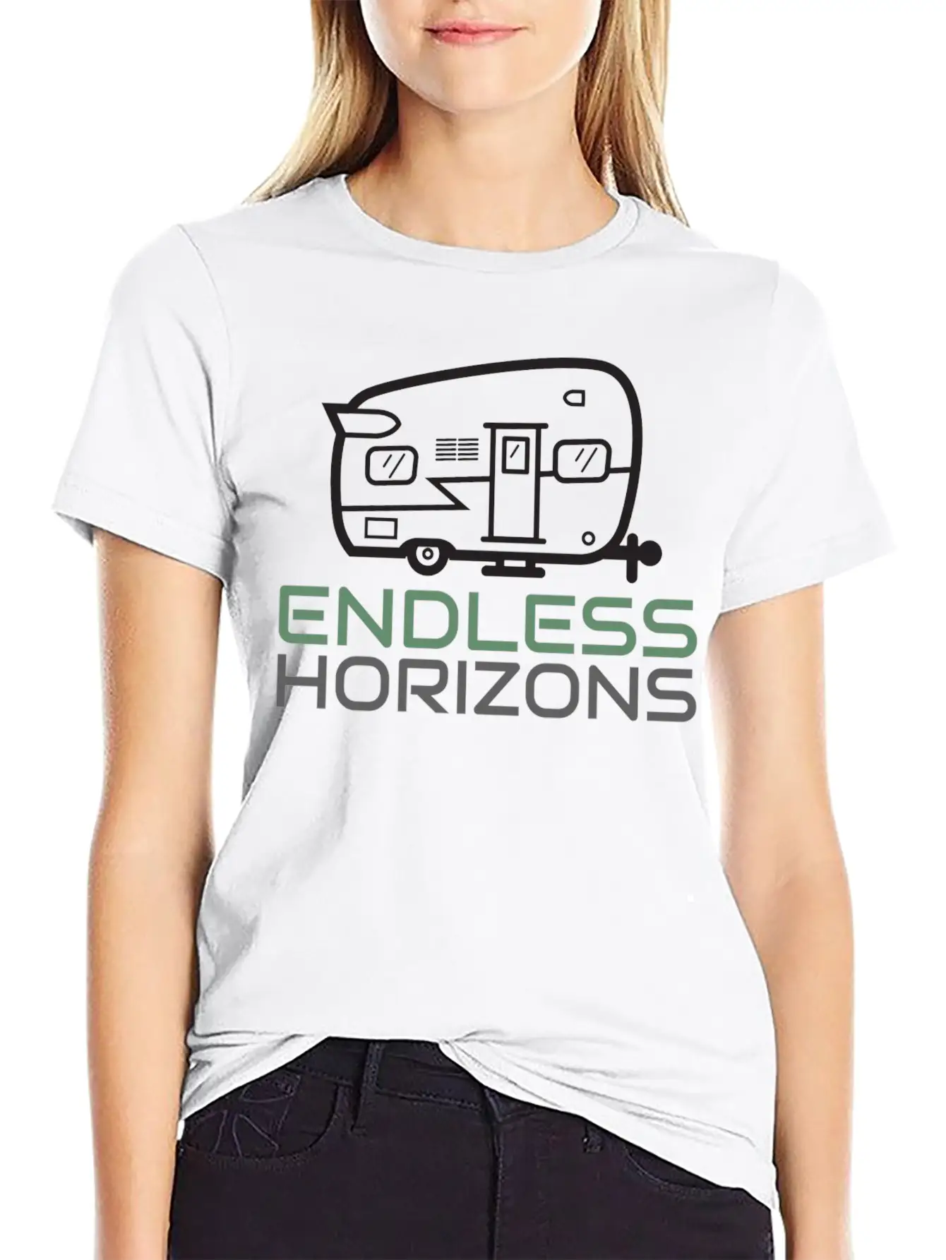 Endless Horizons Camping Basic Graphic T-Shirt ¨C Daily Comfort In Soft Cotton