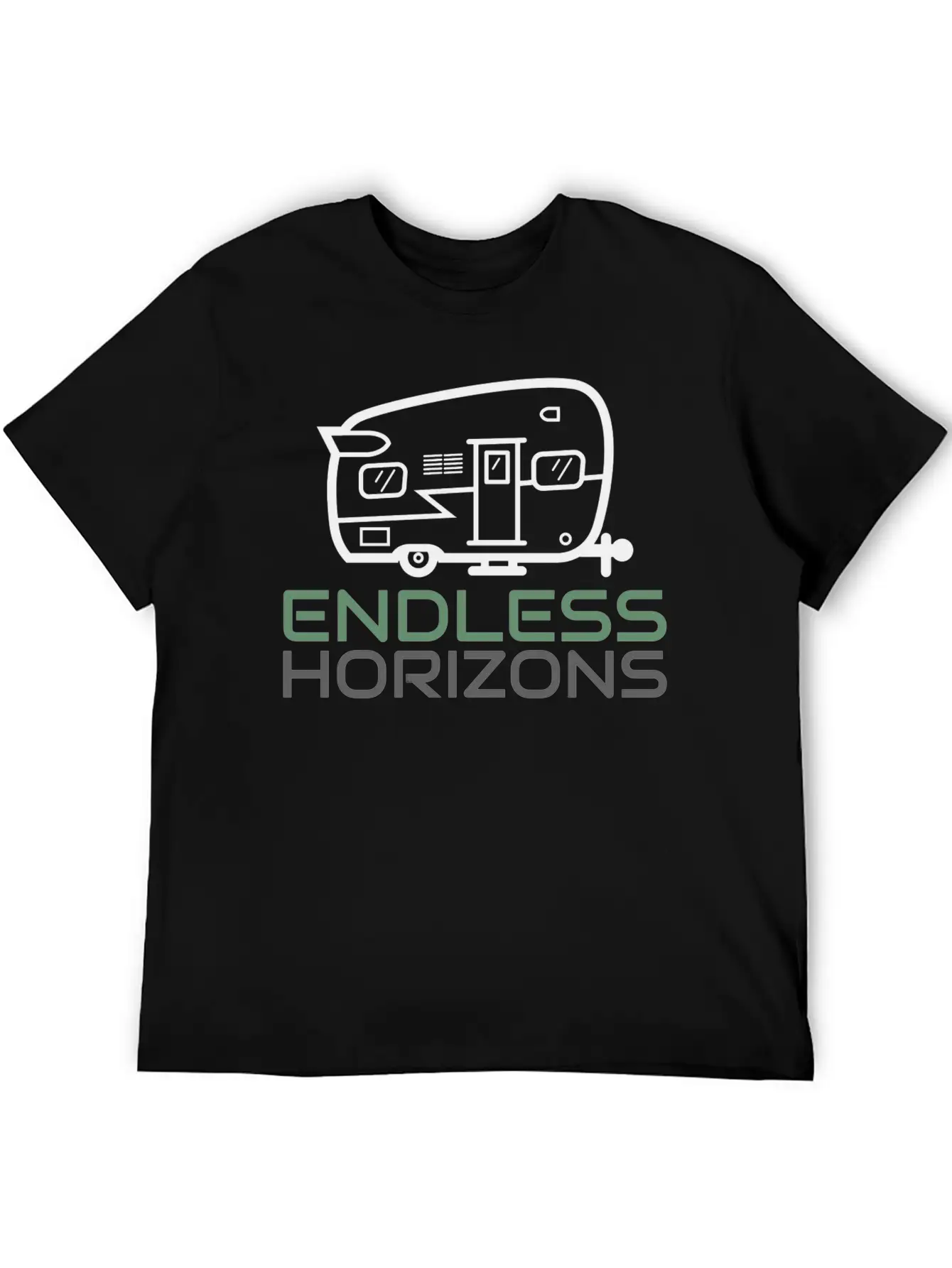 Endless Horizons Camping Basic Graphic T-Shirt ¨C Daily Comfort In Soft Cotton