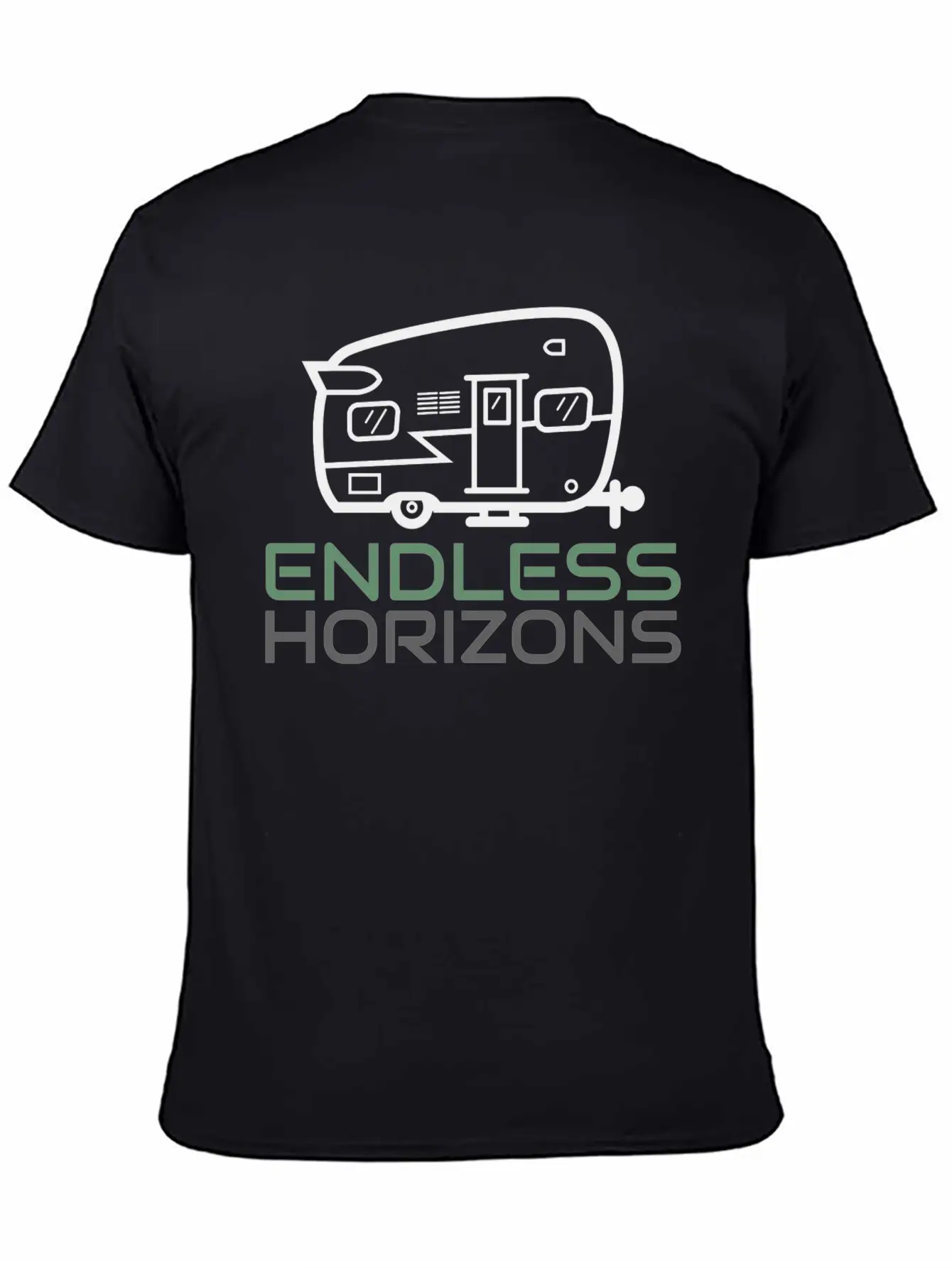 Endless Horizons Camping Basic Graphic T-Shirt ¨C Daily Comfort In Soft Cotton