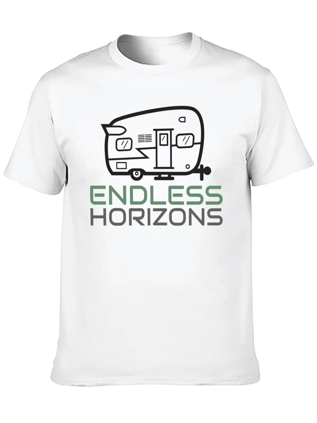 Endless Horizons Camping Basic Graphic T-Shirt ¨C Daily Comfort In Soft Cotton