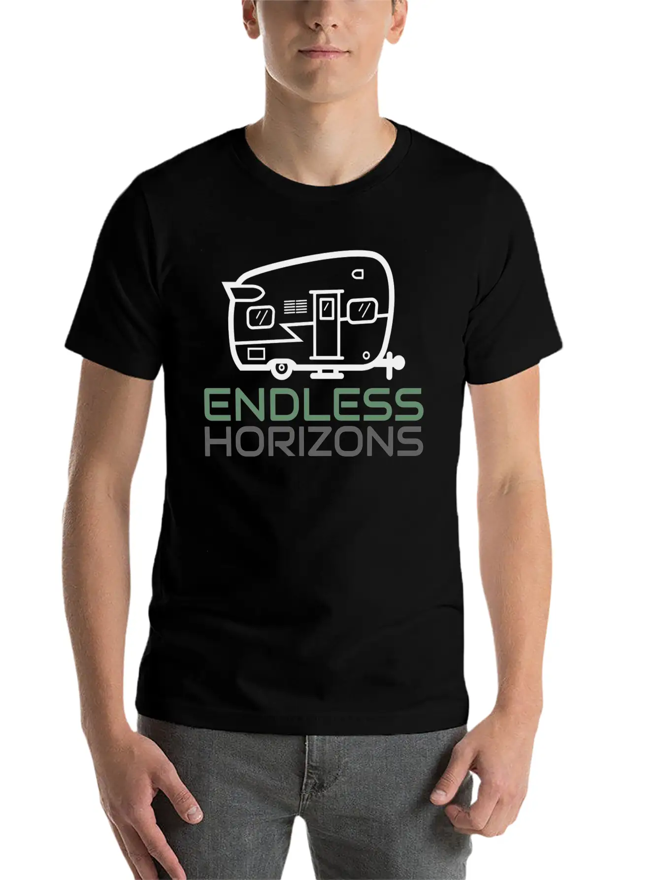 Endless Horizons Camping Basic Graphic T-Shirt ¨C Daily Comfort In Soft Cotton