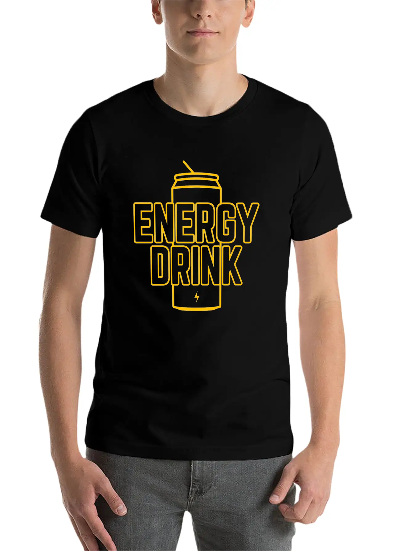 Energy Drink Energy Can Energizer Cool Gift Essential Cotton Tee For Daily Outfits ¨C Unisex Style