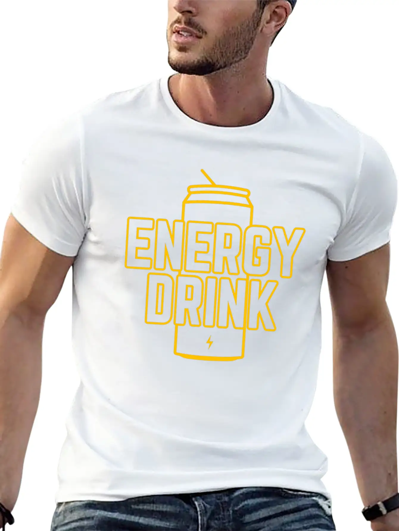Energy Drink Energy Can Energizer Cool Gift Essential Cotton Tee For Daily Outfits ¨C Unisex Style