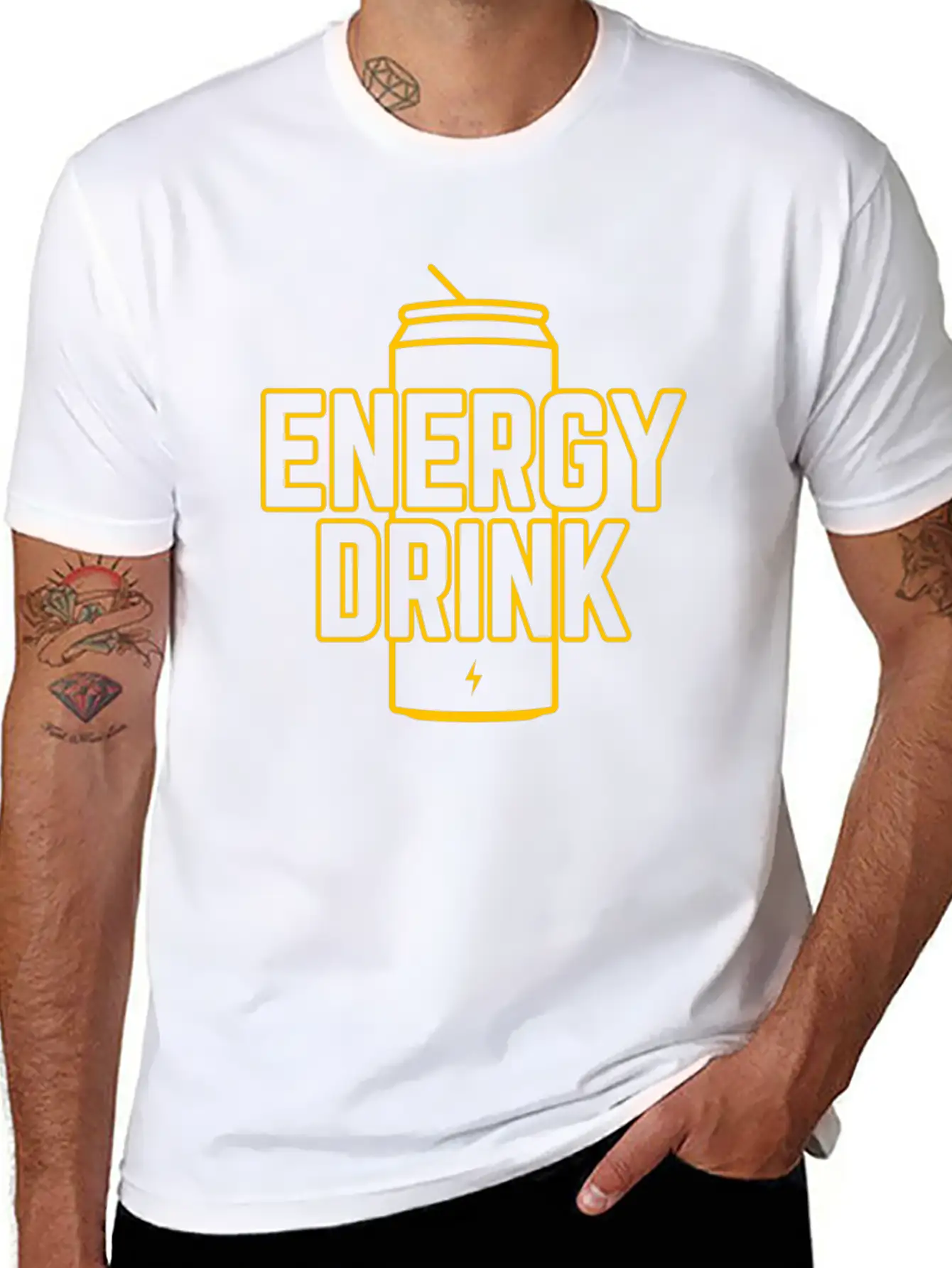Energy Drink Energy Can Energizer Cool Gift Essential Cotton Tee For Daily Outfits ¨C Unisex Style