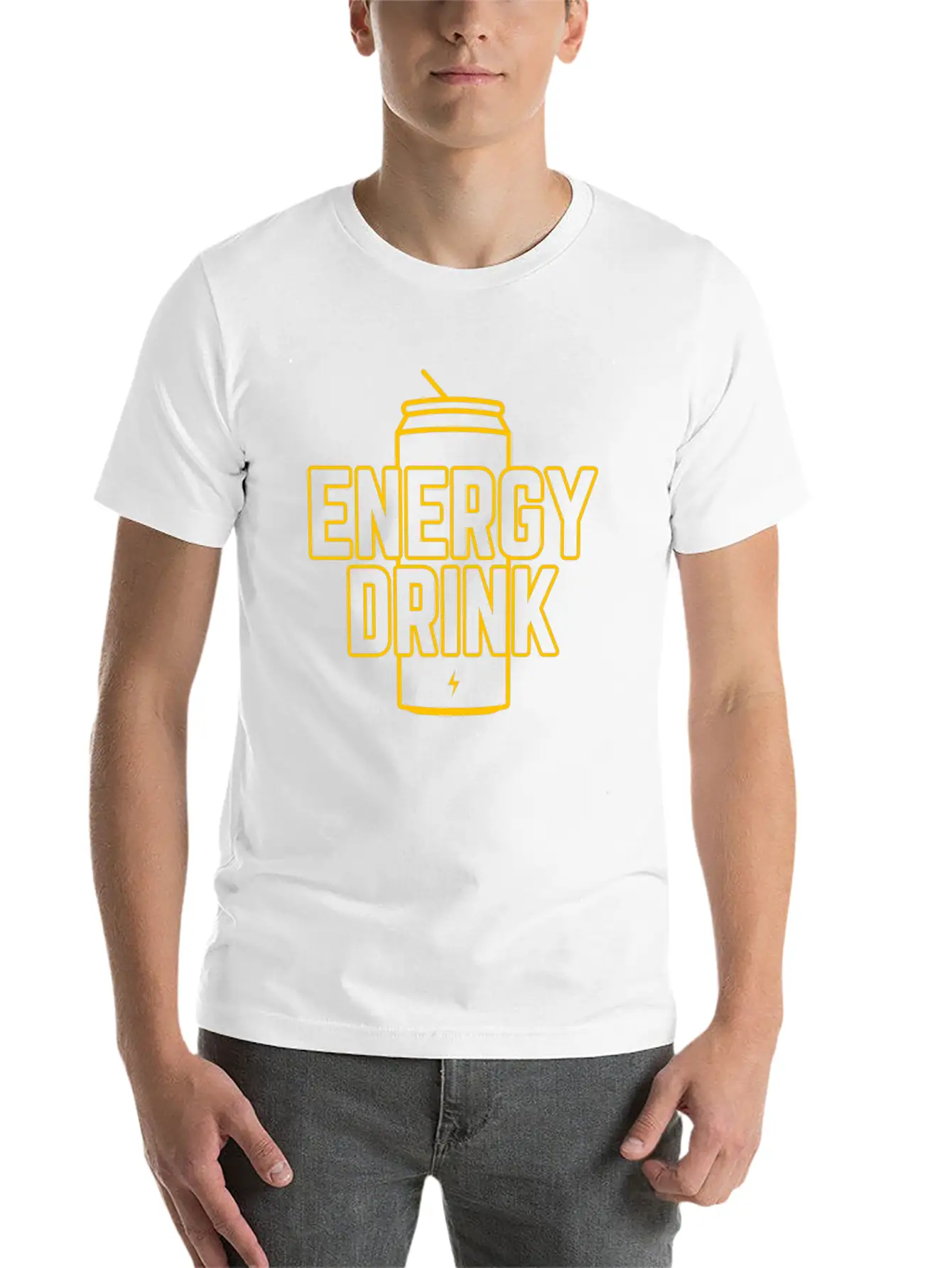 Energy Drink Energy Can Energizer Cool Gift Essential Cotton Tee For Daily Outfits ¨C Unisex Style