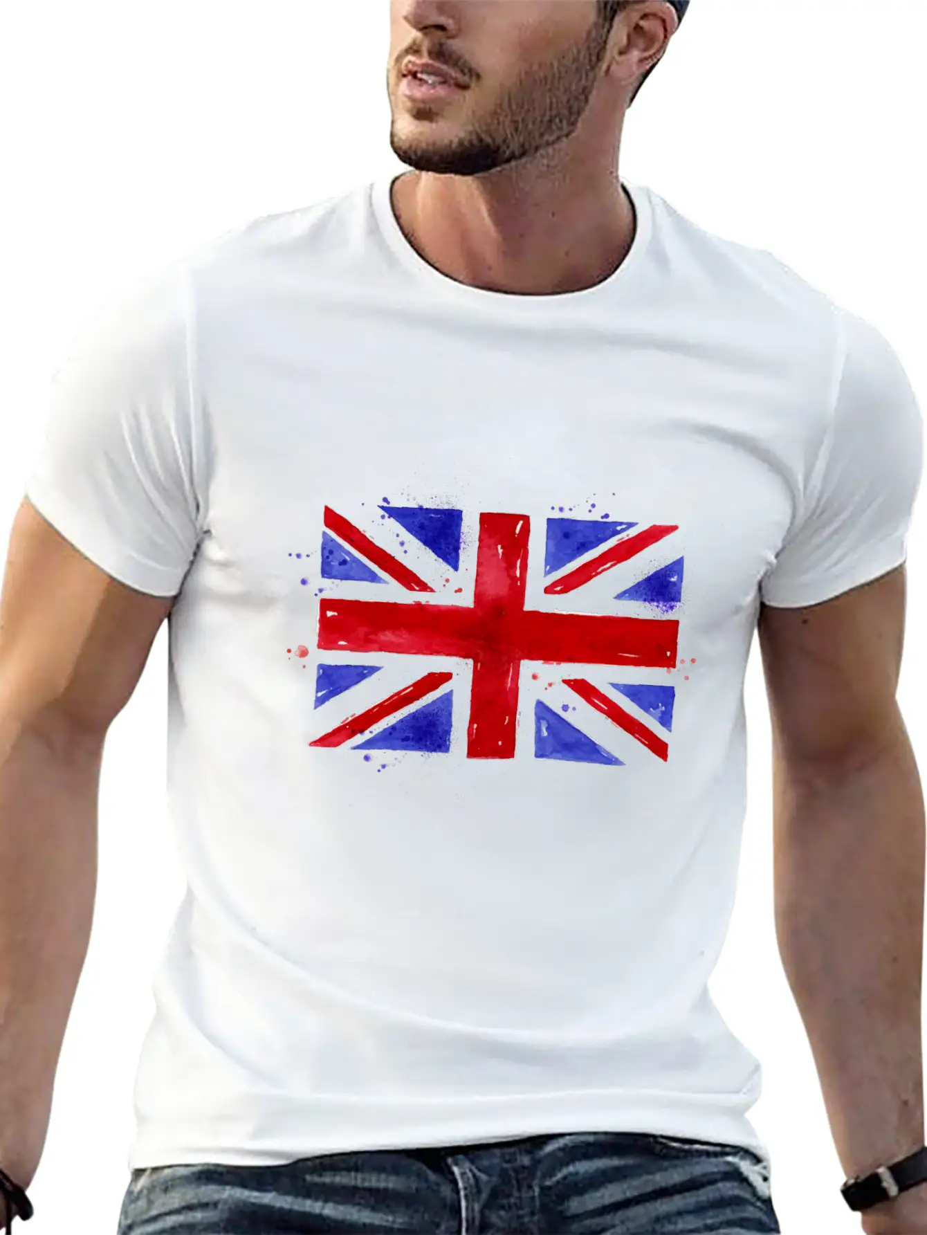 England Flag Basic Graphic T-Shirt ¨C Daily Comfort In Soft Cotton