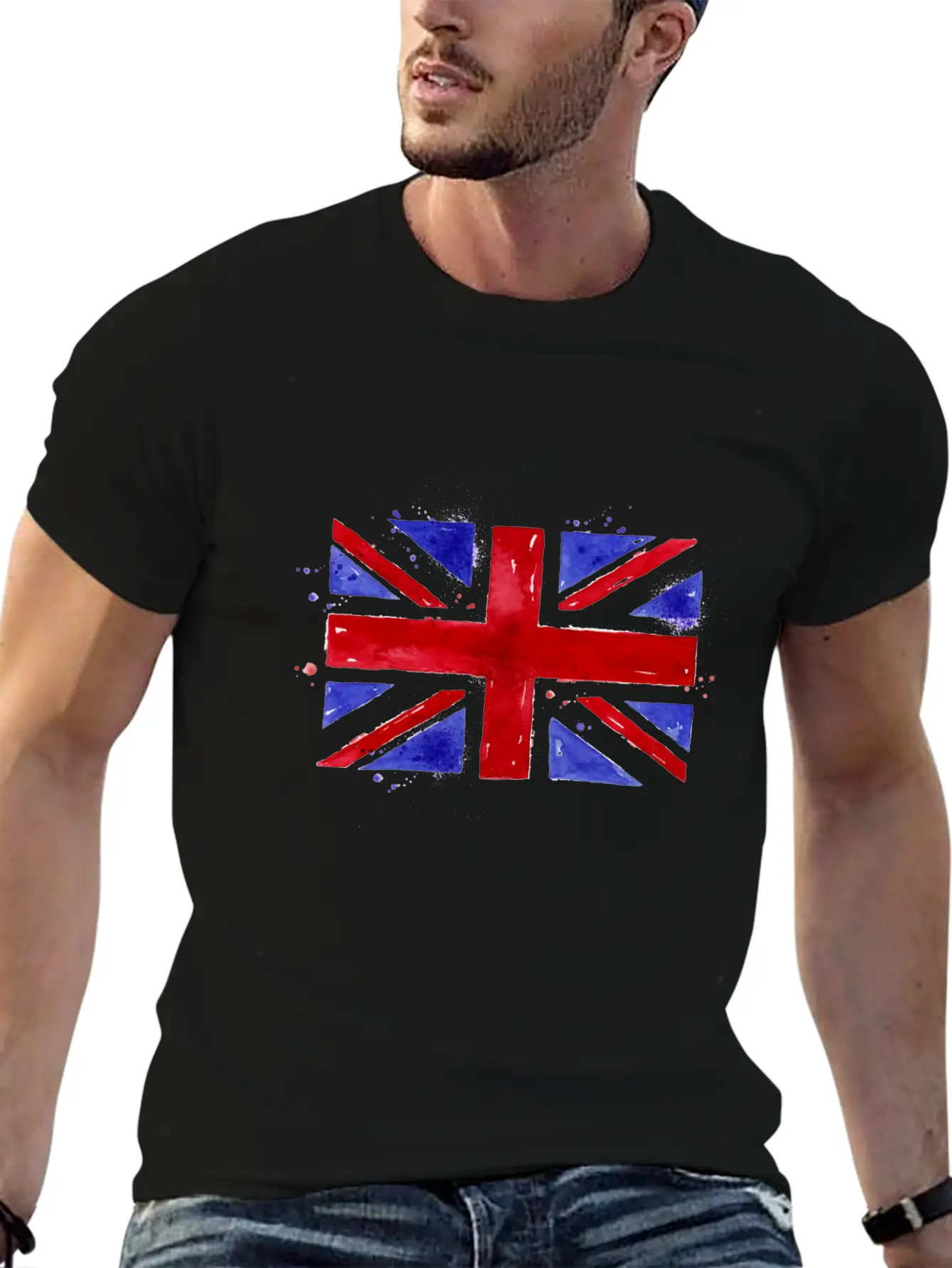 England Flag Basic Graphic T-Shirt ¨C Daily Comfort In Soft Cotton