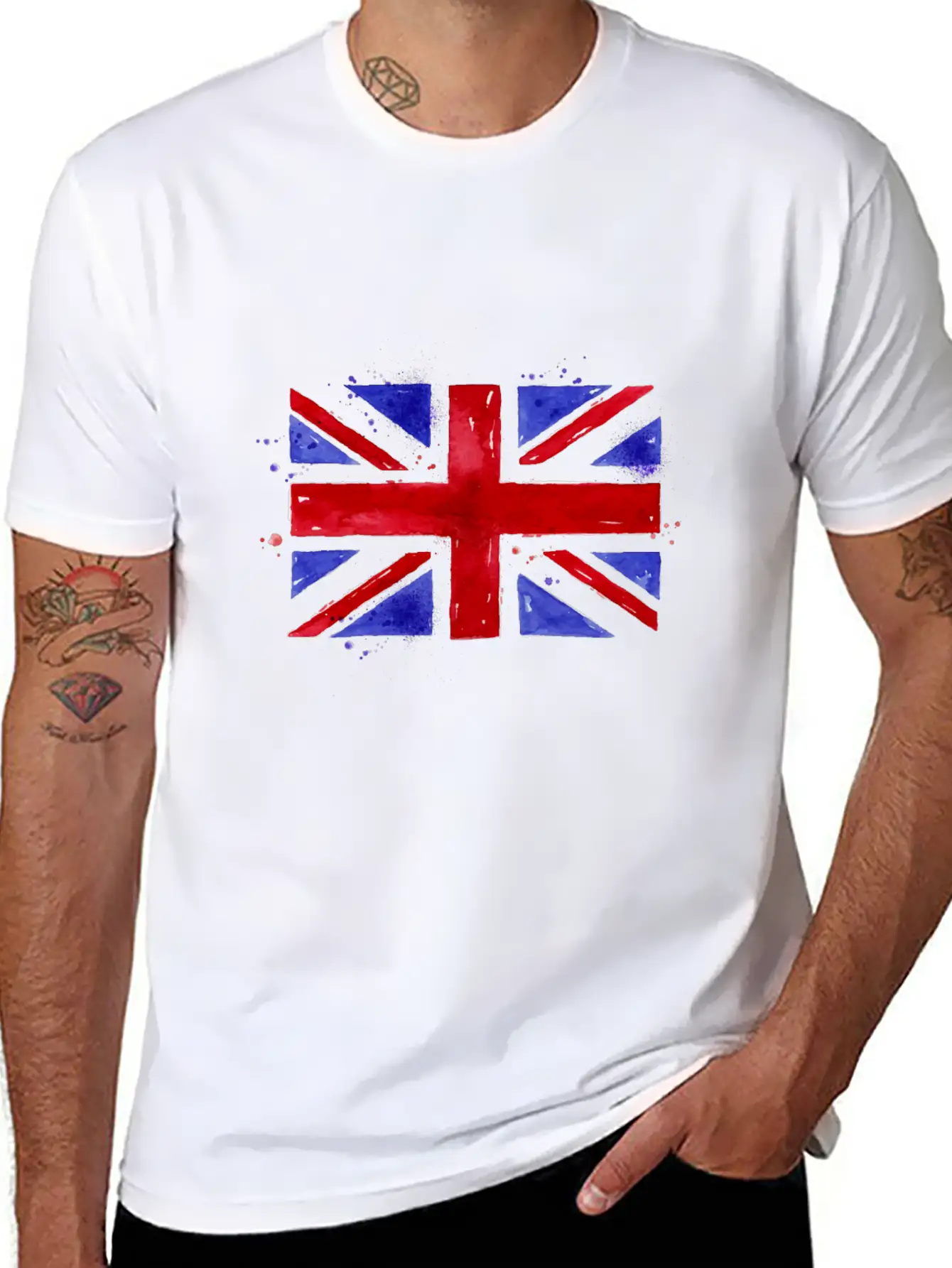 England Flag Basic Graphic T-Shirt ¨C Daily Comfort In Soft Cotton