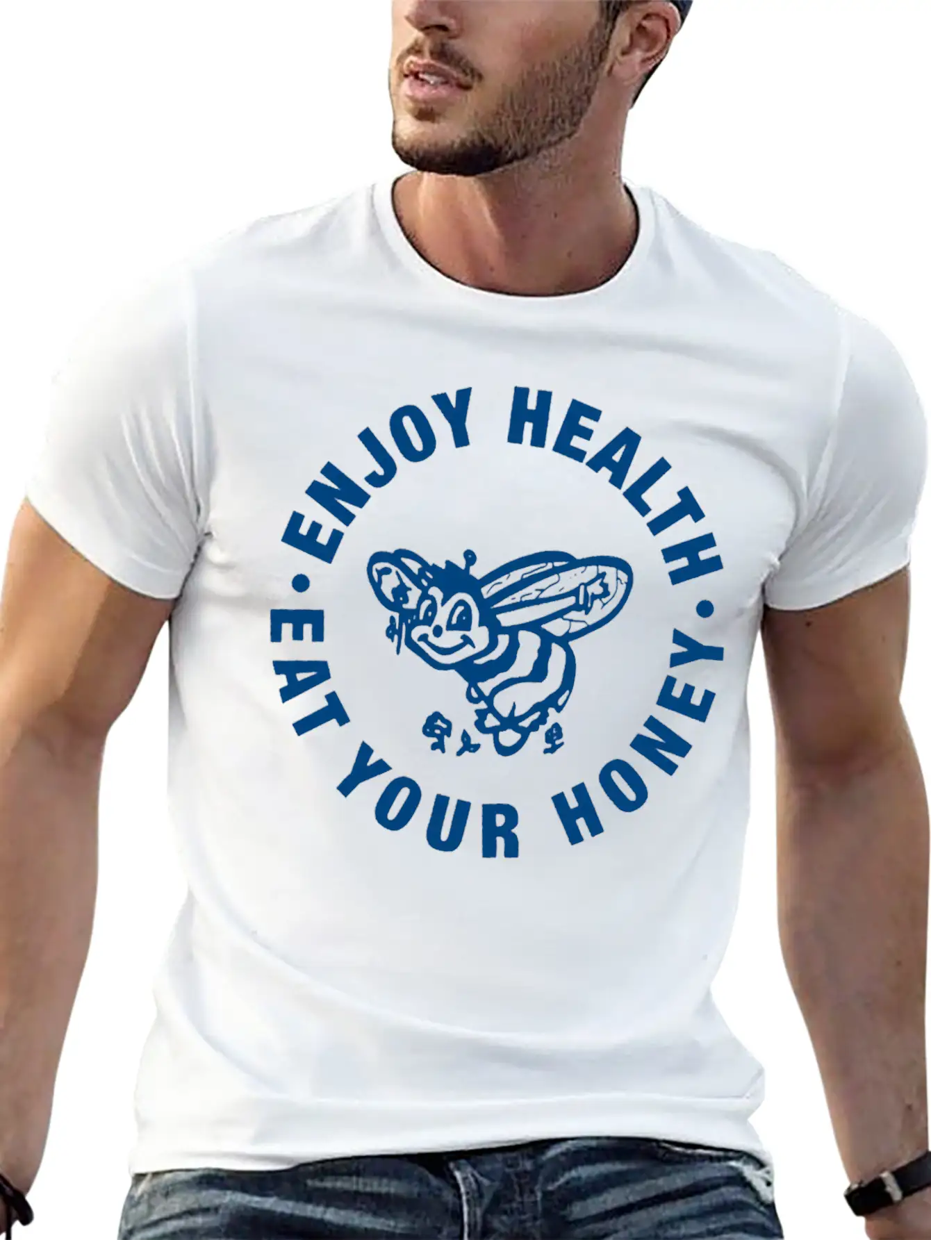 Enjoy Health Eat Your Honey Unisex Casual T-Shirt ¨C Clean Design For Daily Comfort