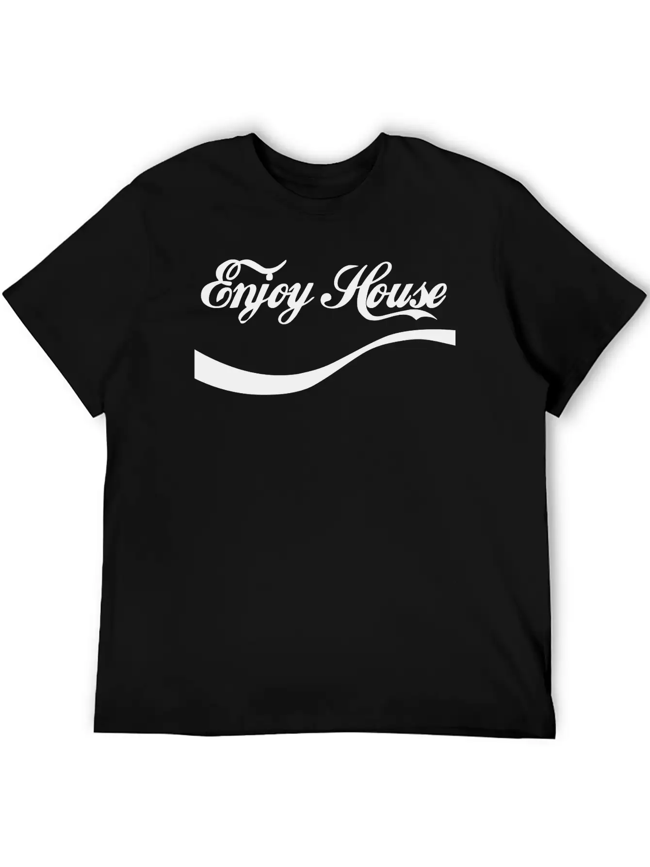 Enjoy House Music Essential Cotton Tee For Daily Outfits ¨C Unisex Style