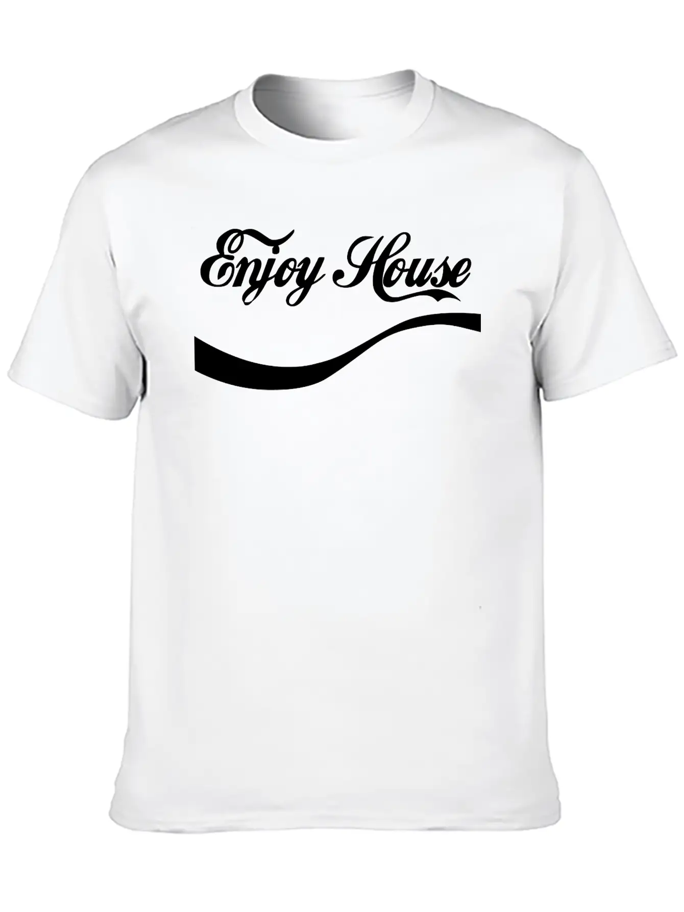 Enjoy House Music Essential Cotton Tee For Daily Outfits ¨C Unisex Style